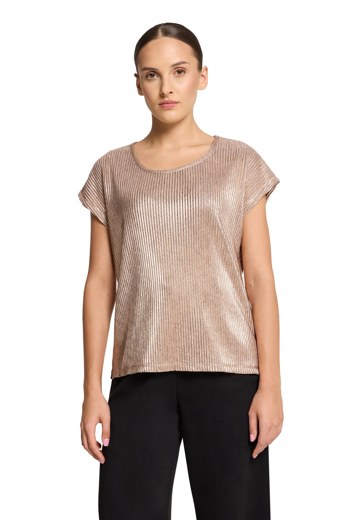 Betty Barclay Kurzarmshirt »Casual-Shirt mit Glanzeffekt«