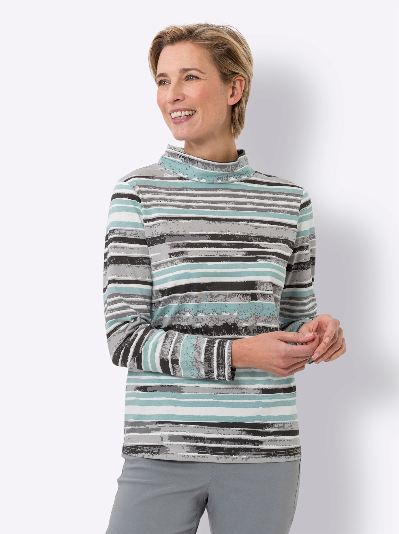 Classic Basics Stehkragenshirt »Stehkragen-Shirt«, (1 tlg.)