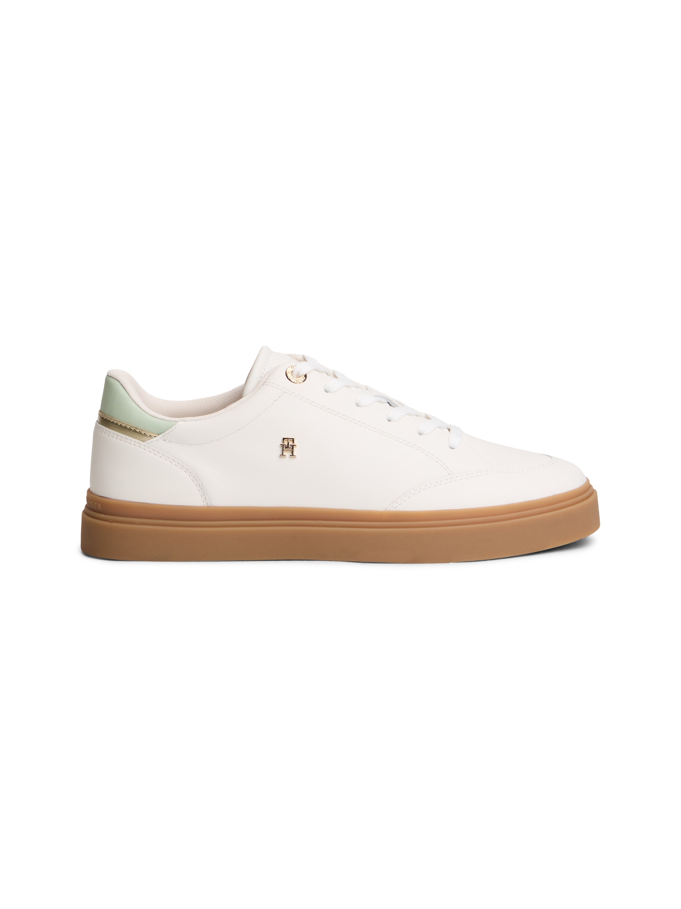 Tommy Hilfiger Plateausneaker »TH CHIC SNEAKER ELEVATED«  , Freizeitschuh, Halbschuh, Schnürschuh mit Kontrastbesätzen