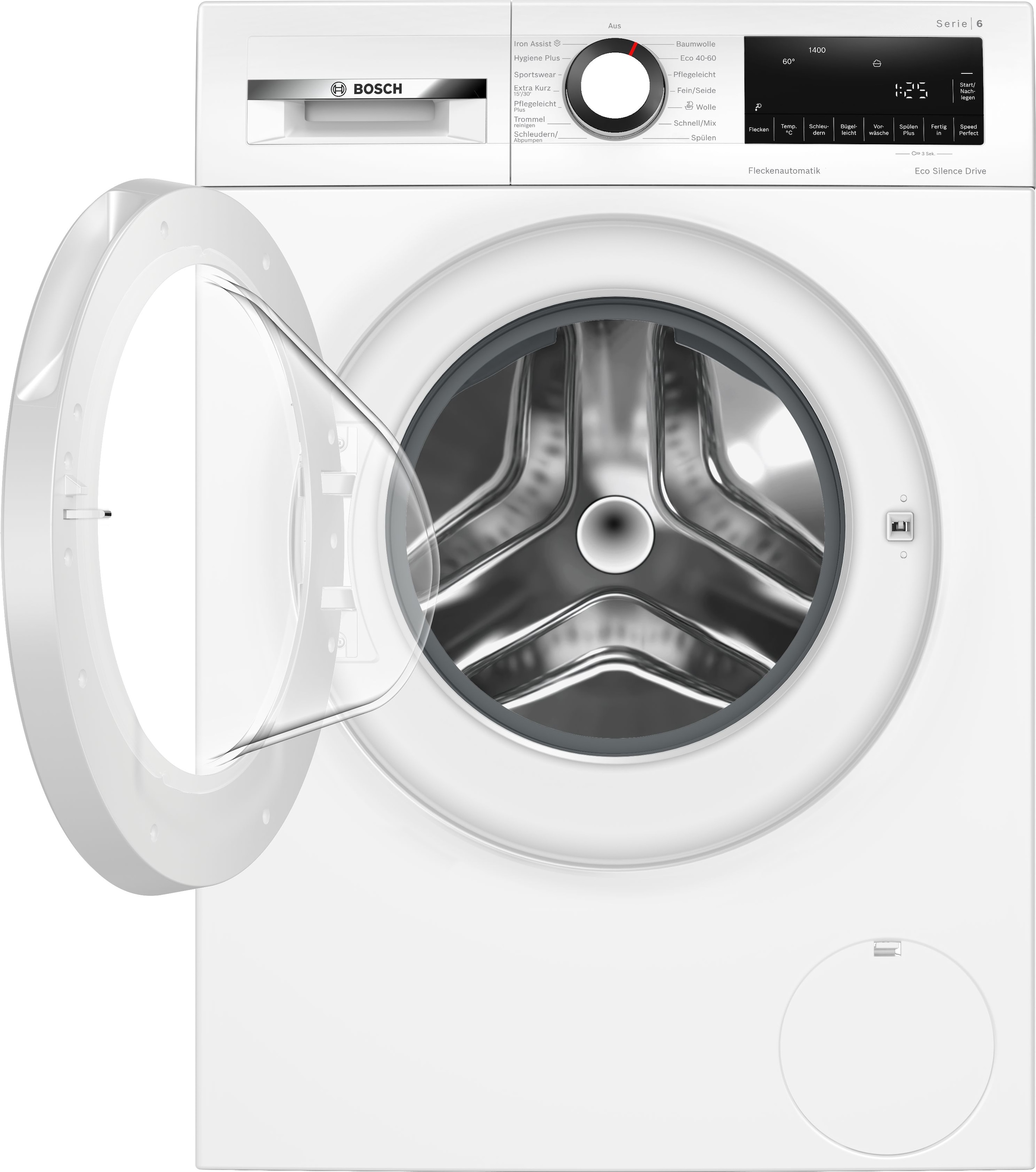 BOSCH Waschmaschine Serie 6 »WGG244ZV0« 9 kg 1400 U/min Knitter-Programm Iron Assist, Speed Perfect, Nachlegefunktion