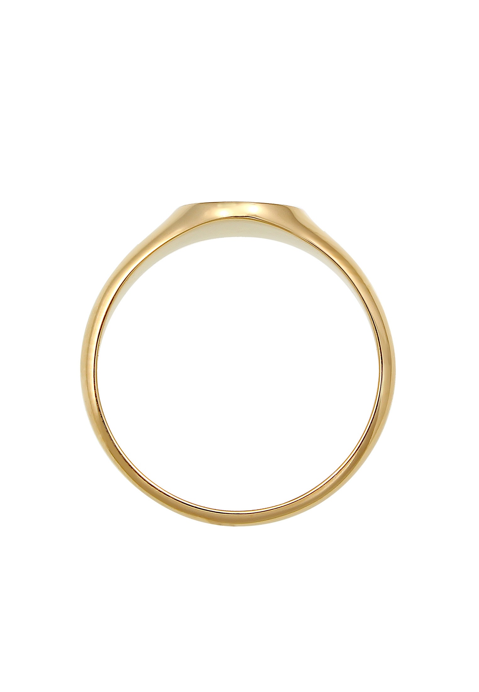 Elli Premium Siegelring »Ring Siegelring rund 375 Gelbgold«