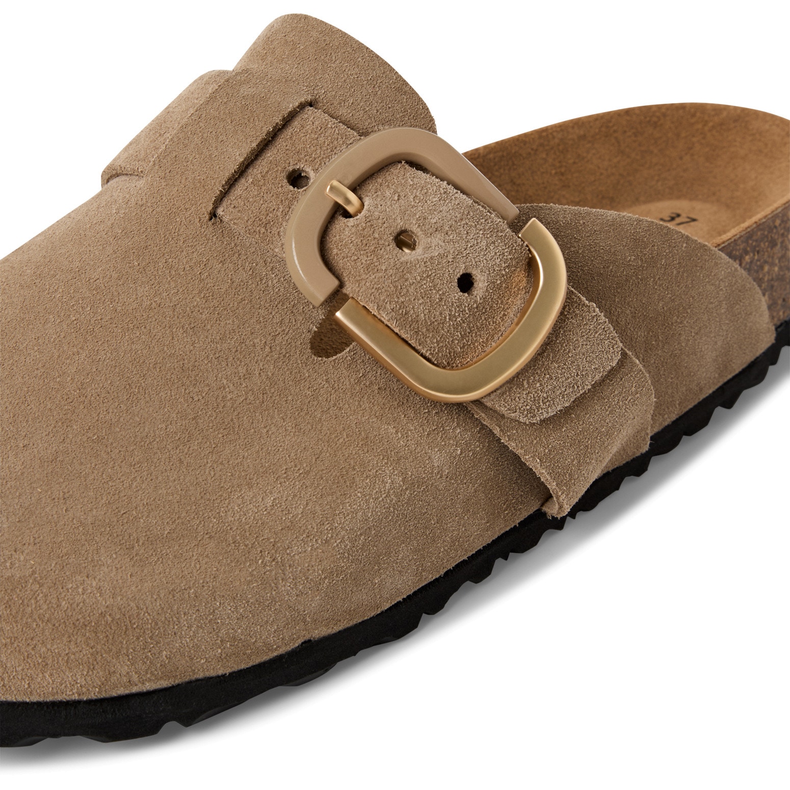 Tamaris Clog, Hausschuh, Schupfschuh, Bequemschuh mit verstellbarer Schnalle