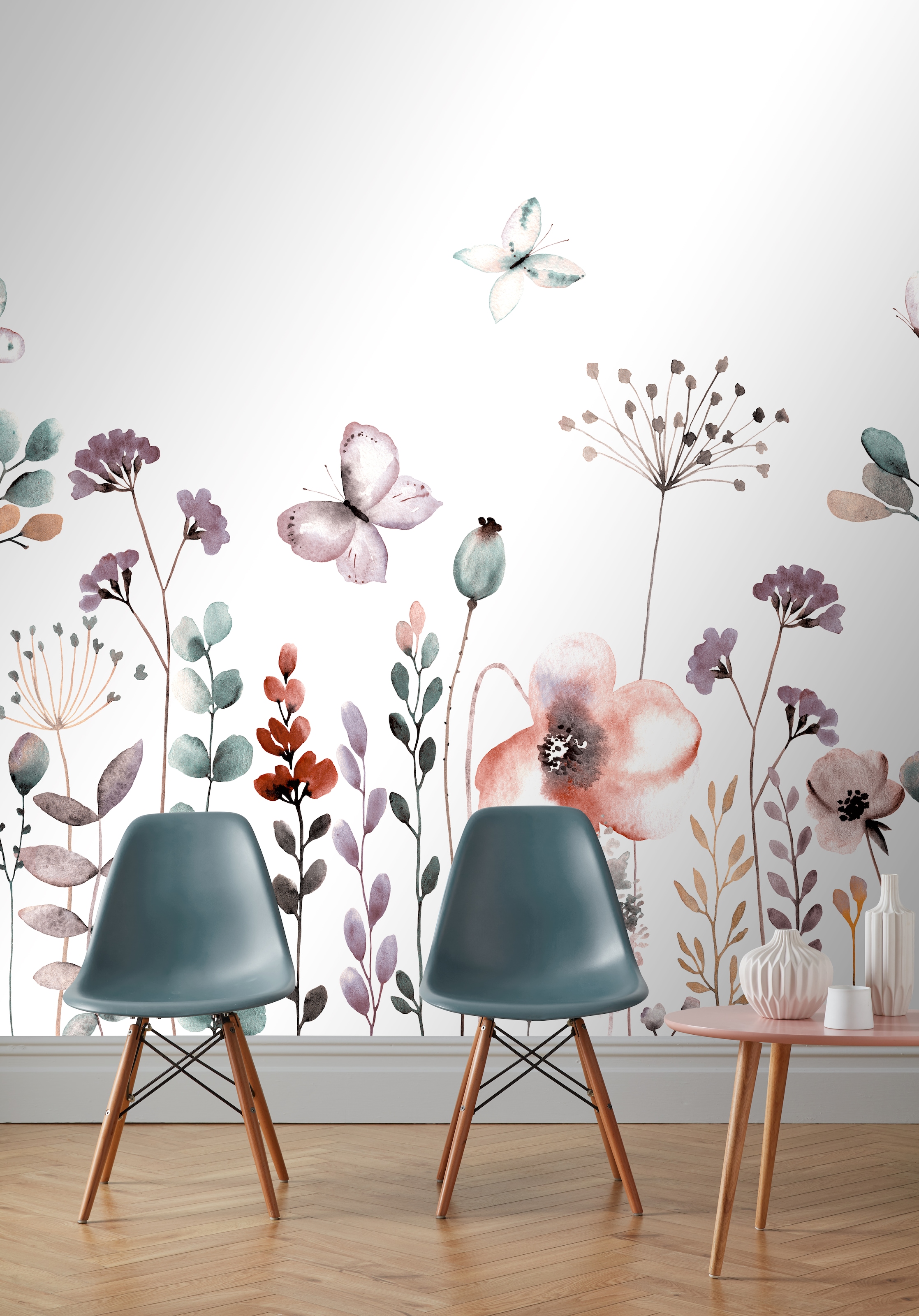 Rasch Vliestapete »Bambino XIX« floral glatt