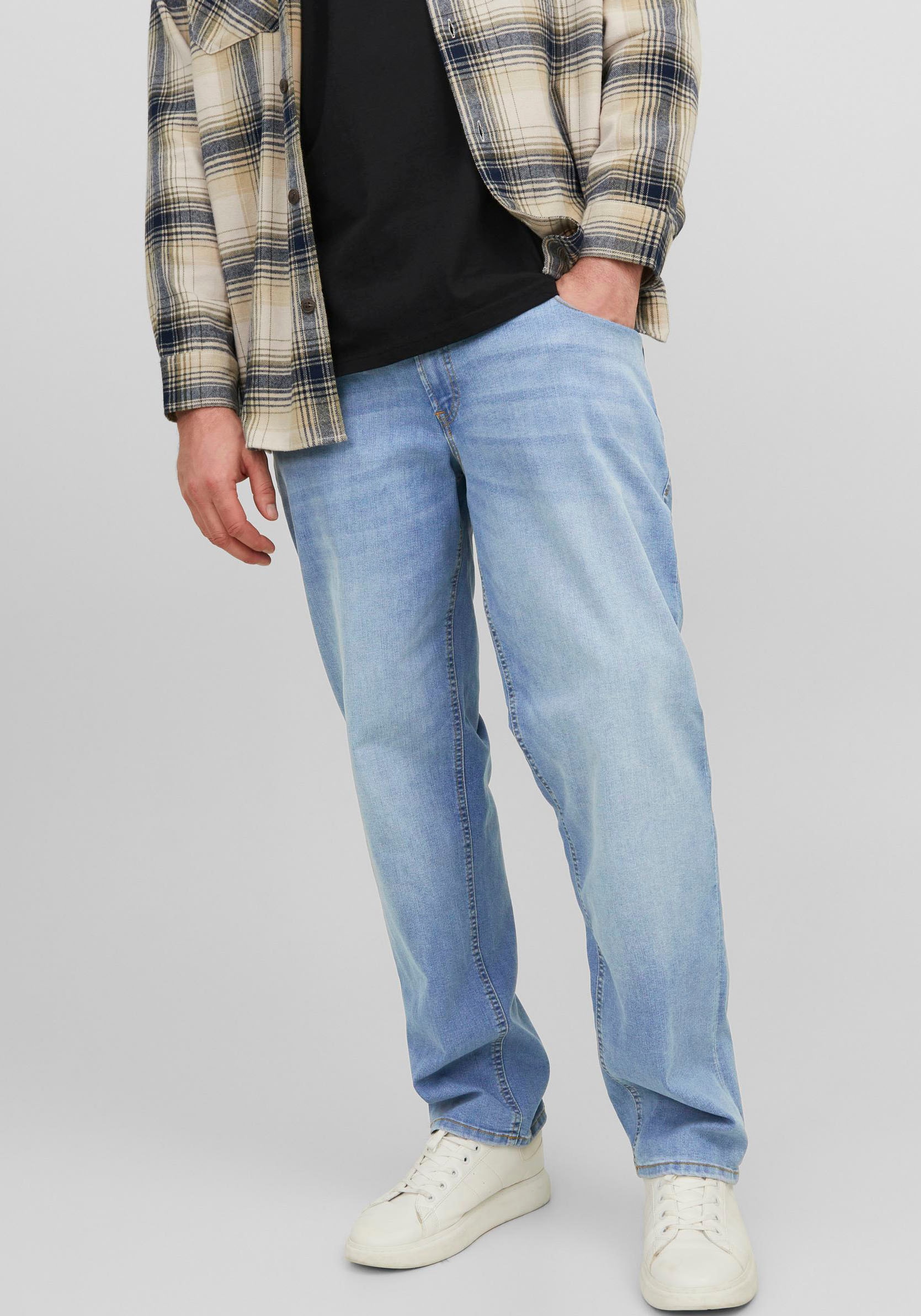 Jack & Jones PlusSize Comfort-fit-Jeans »JJIMIKE JJORIGINAL SQ 223 NOOS PLS«