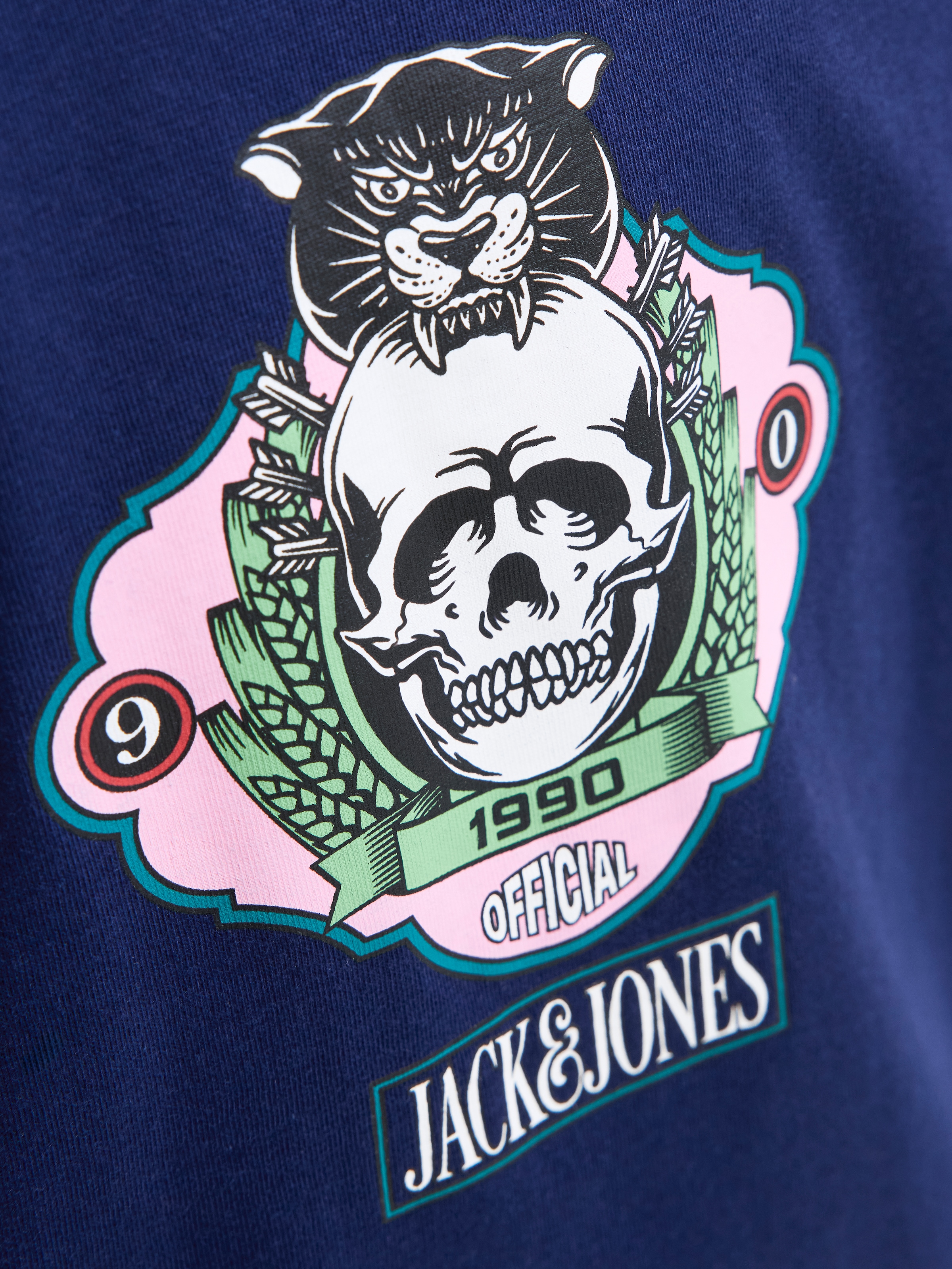 Jack & Jones Junior T-Shirt »JORSKULL NATURE TEE SS CREW NECK SN JNR«