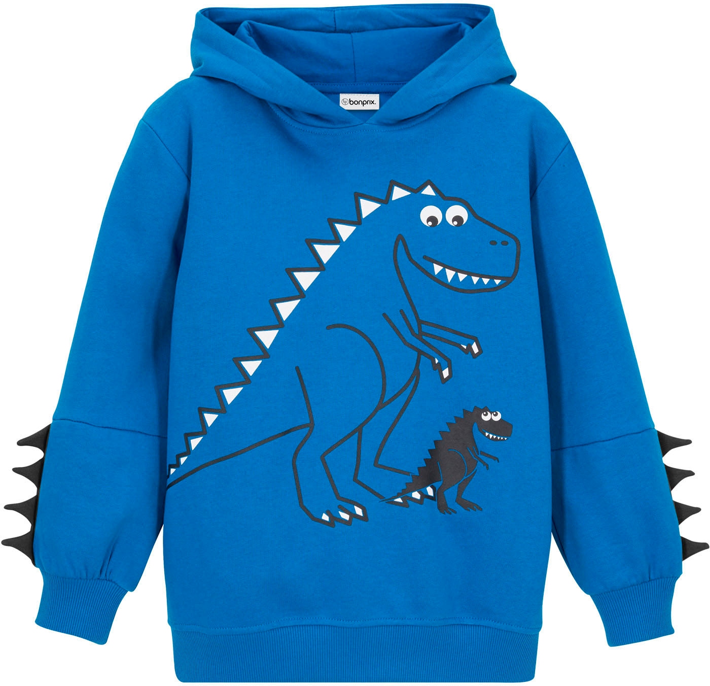 bonprix Hoodie , mit coolem Dino-Print, mit Applikation an den Ärmeln
