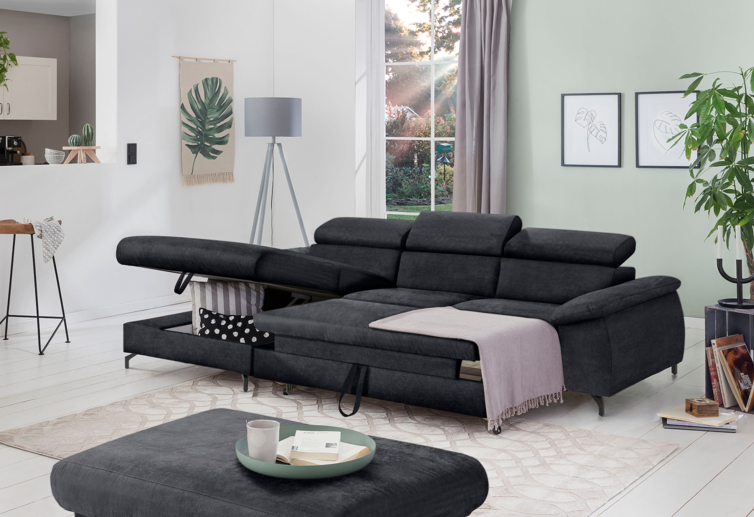 COTTA Ecksofa »Kitty L-Form«, Modern, L-Form, Bodenfreiheit 12,5 cm