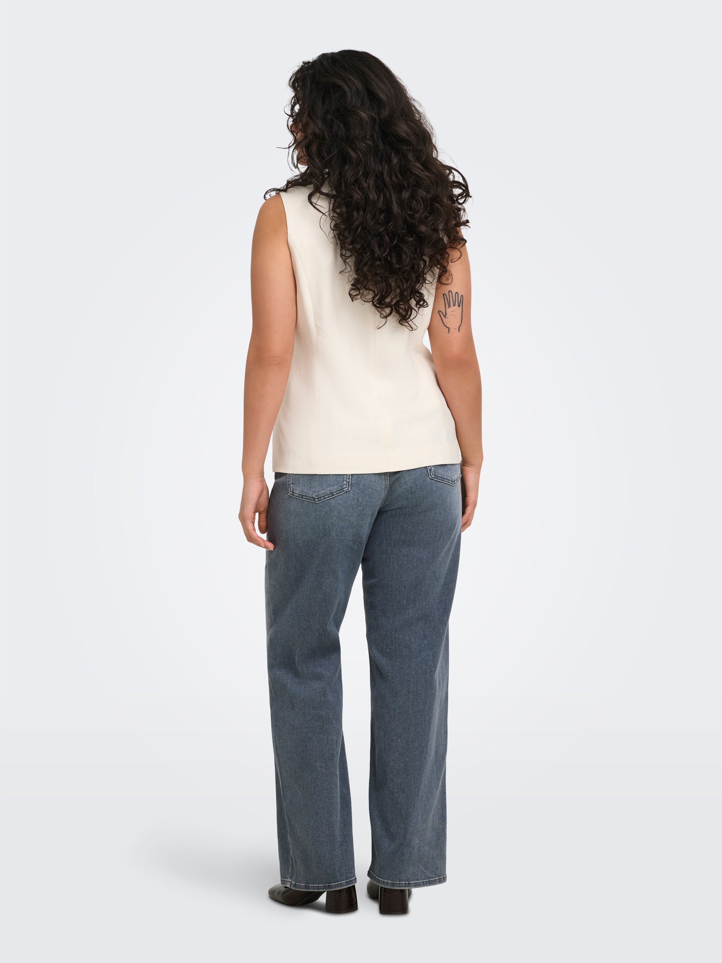 ONLY CARMAKOMA High-waist-Jeans »CARWILLY WIDE HW REA2602 DNM NOOS« Baumwollmischung, High Waist