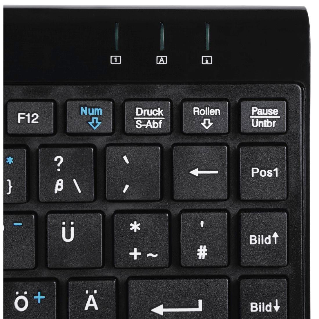 Hama PC-Tastatur »Slimline Mini-Keyboard "SL720", Schwarz«