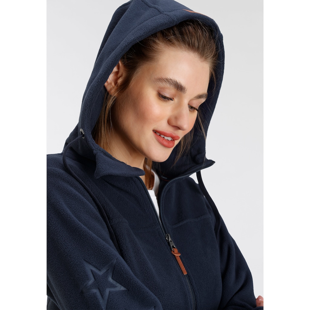 KangaROOS Fleecejacke, mit Kapuze