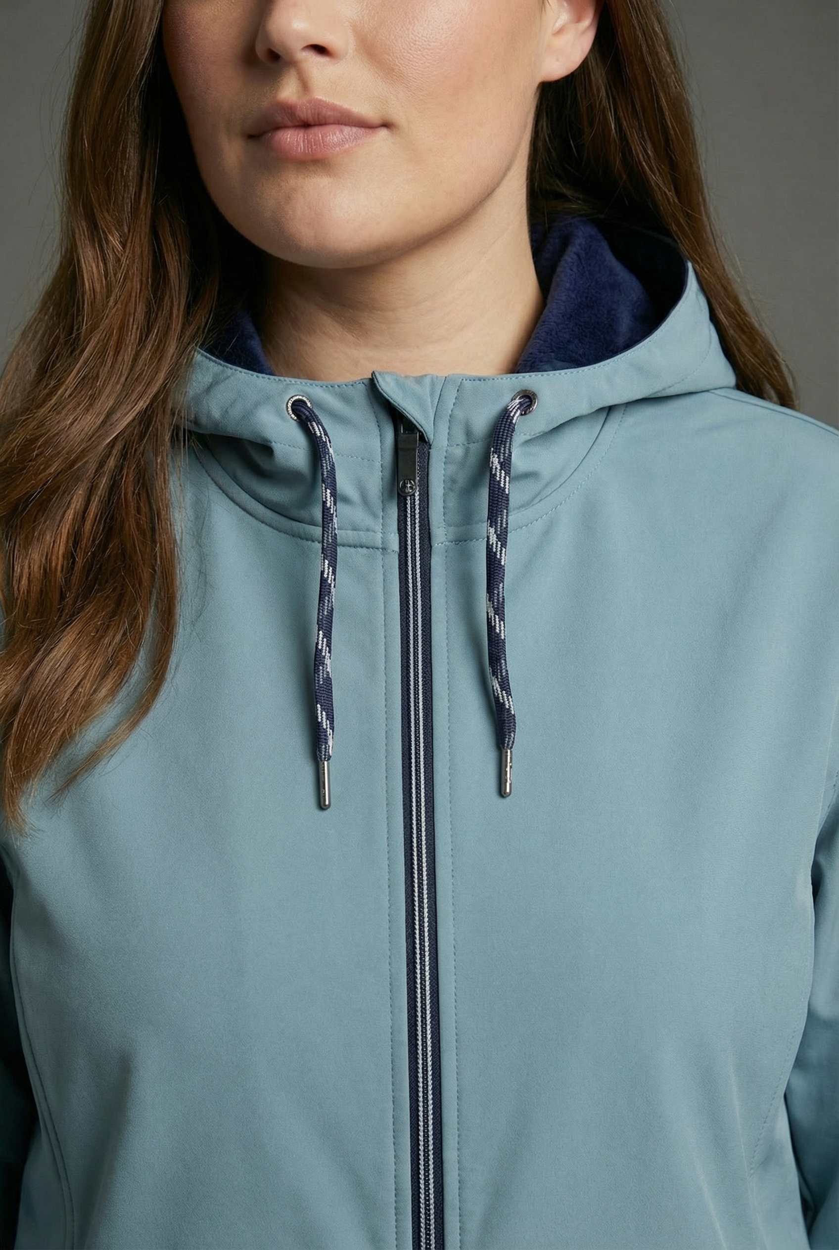 Polarino Softshelljacke mit Kapuze für den Übergang,  aus Softshell,  wasserabweisend,  winddicht