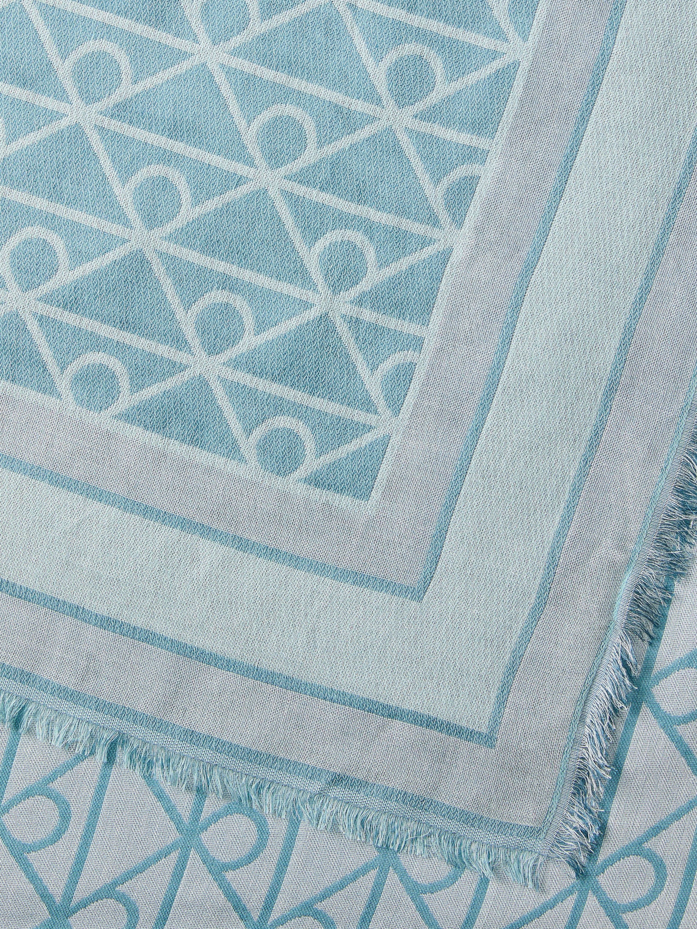Calvin Klein Modetuch »EMBLEM AOP JACQUARD SQUARE SCARF« Mit Markenlabelmusterung