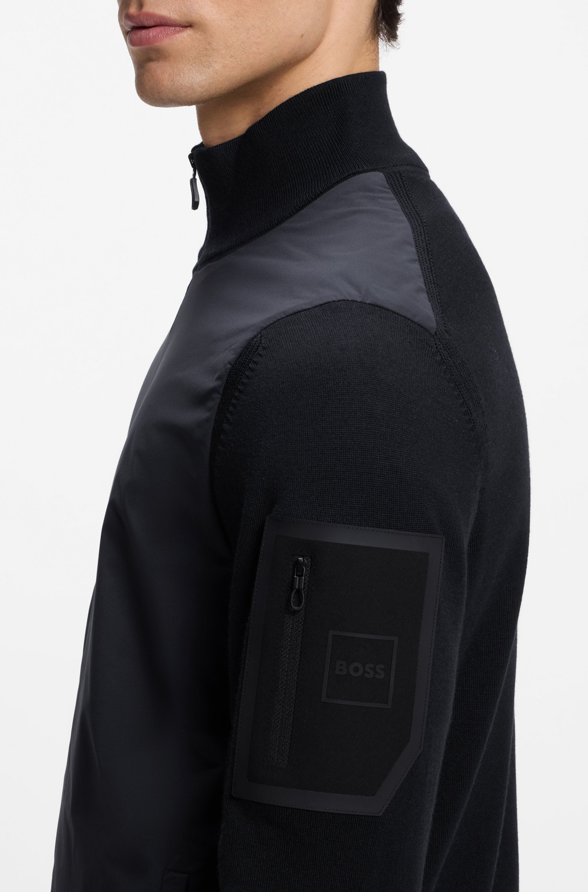 BOSS GREEN Hybridjacke »Momentum« thermoregulierender Komfort, Regular Fit, mit Wollanteil