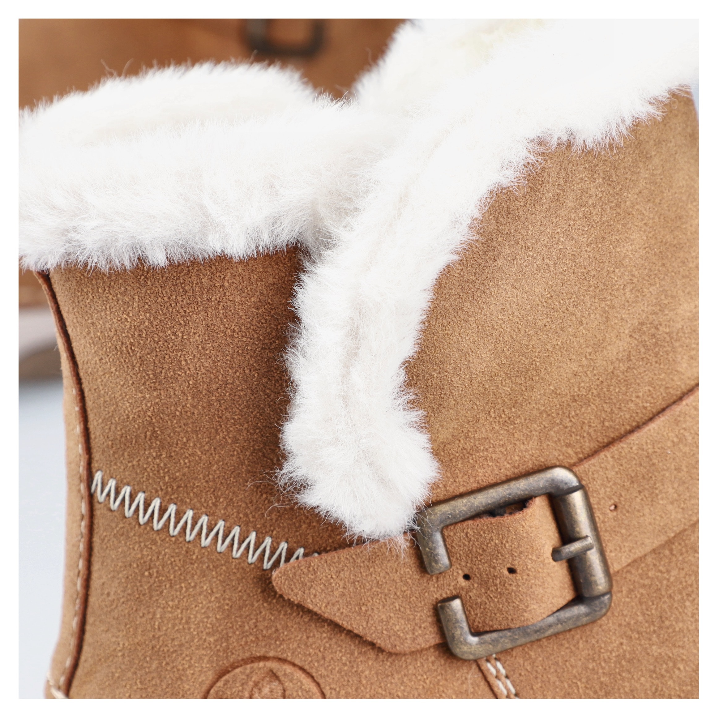 Rieker Winterboots  Winterstiefelette, Reißverschluss-Boots mit Zierschnalle