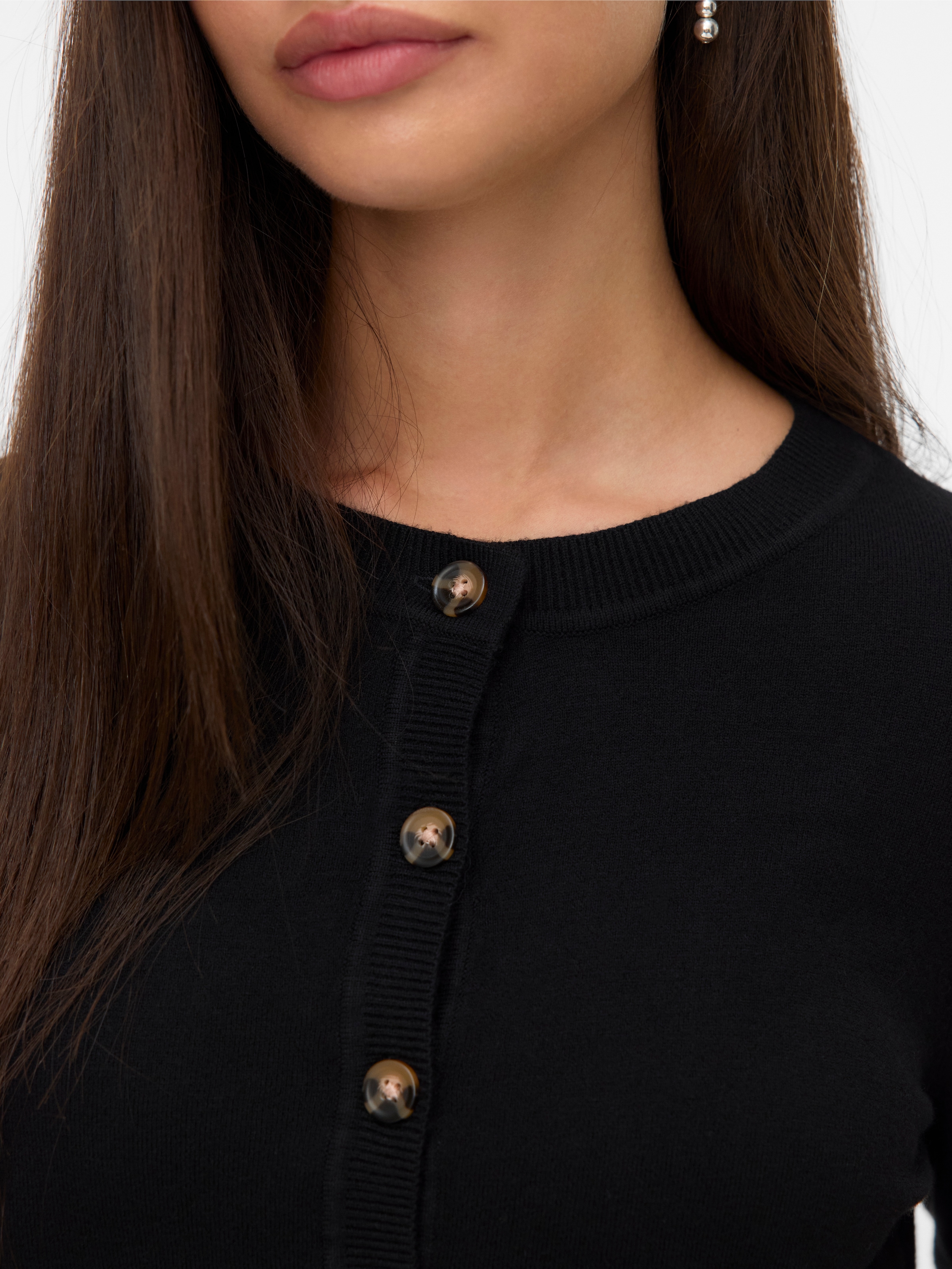 Vero Moda Strickjacke »VMSABA PLAIN LS O-NECK CARDIGAN NOOS«