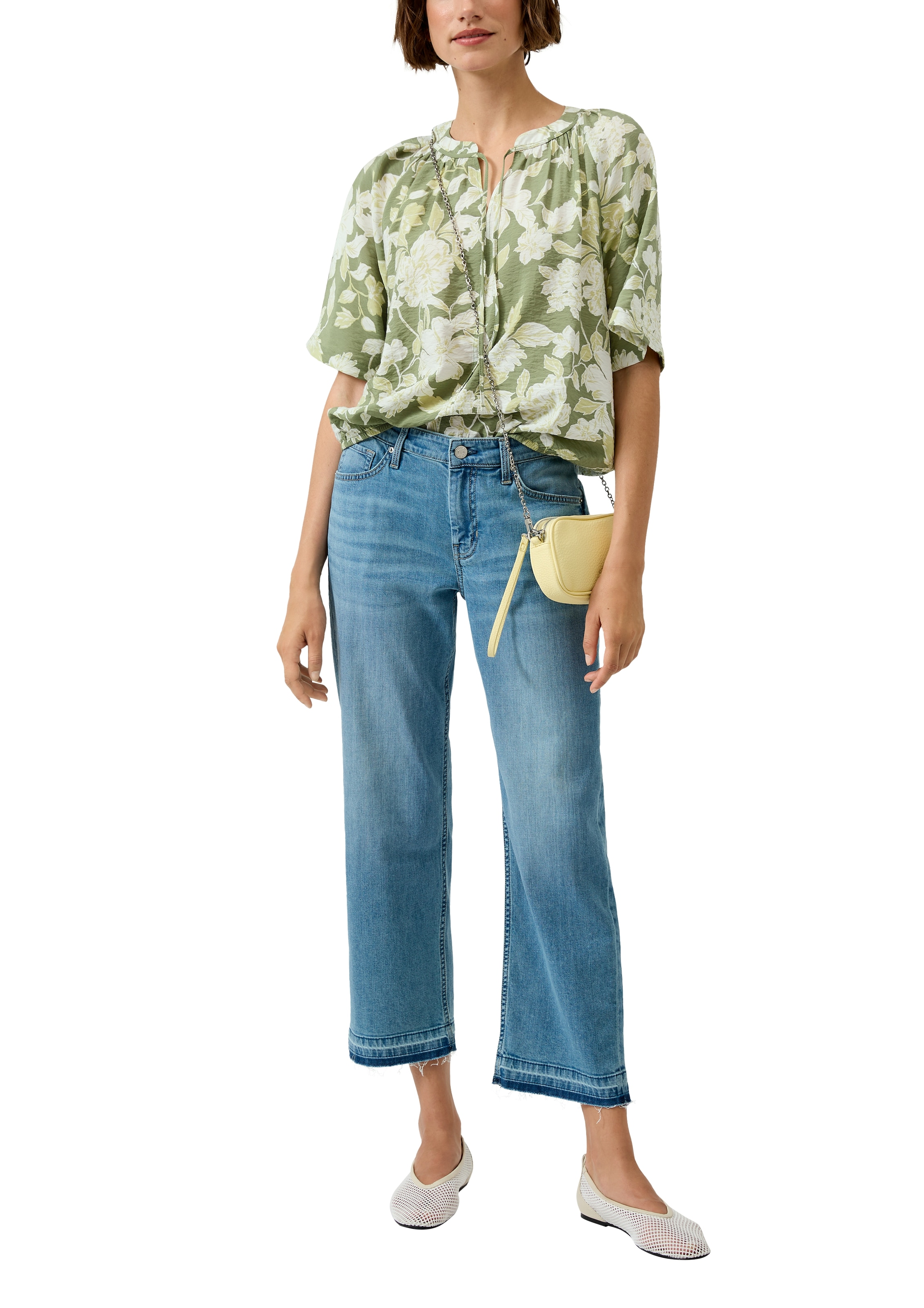 s.Oliver Klassische Bluse mit All-Over Print