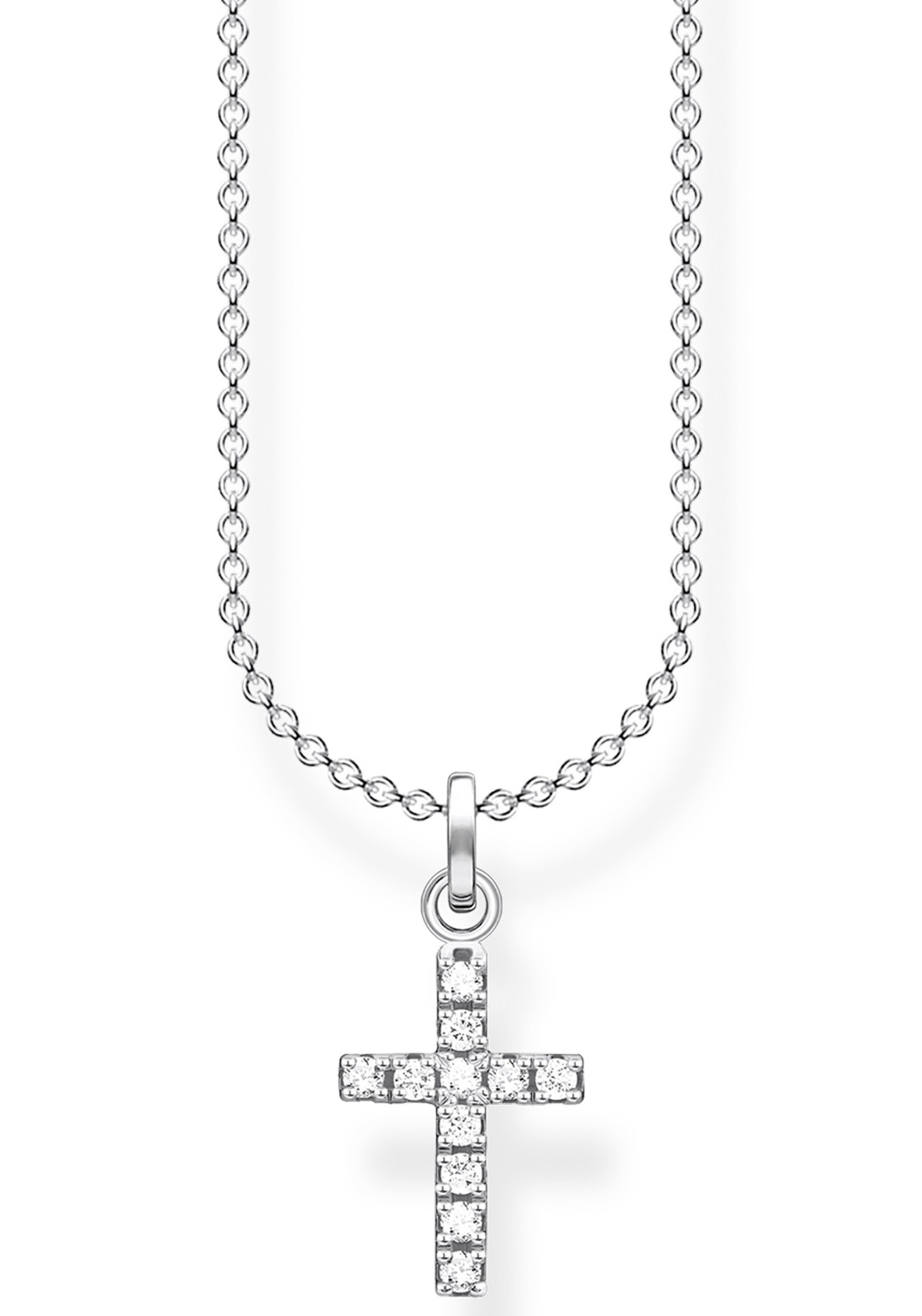 THOMAS SABO Kette mit Anhänger »Kreuz, KE2069-051-14-L45v«, mit Zirkonia
