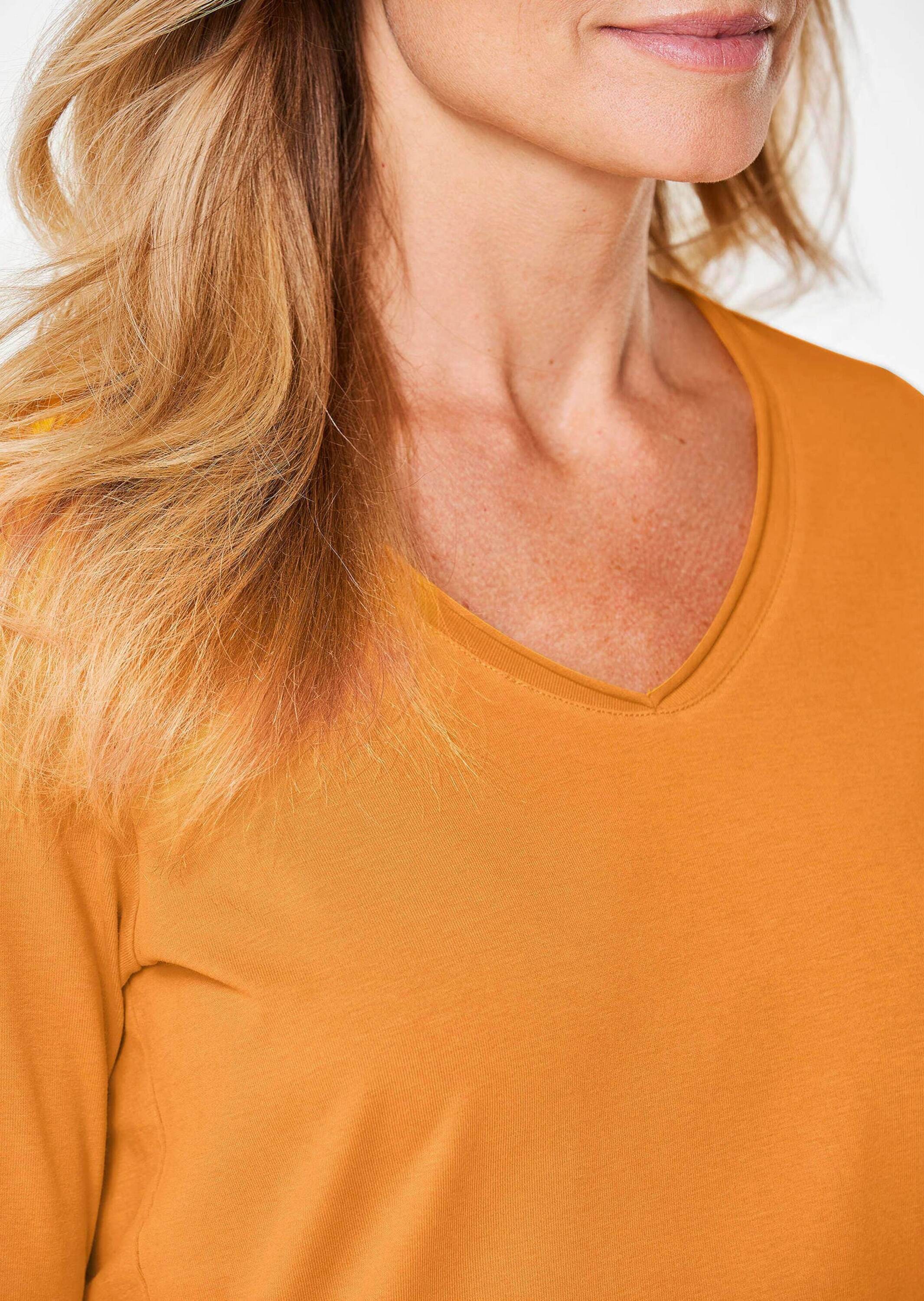 GOLDNER 3/4-Arm-Shirt »Shirt mit V-Ausschnitt«