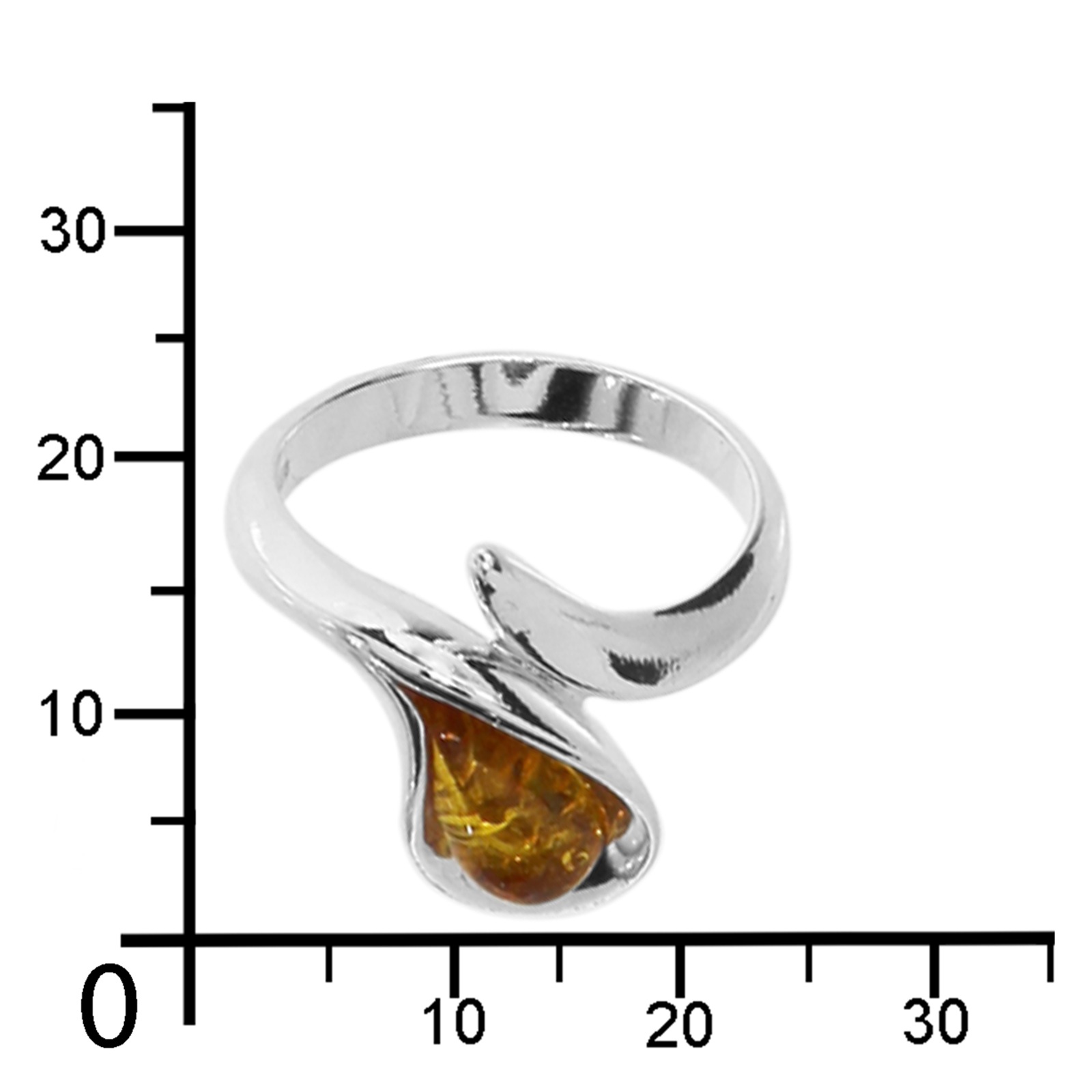 OSTSEE-SCHMUCK Fingerring »- Jeanne - Silber 925/000 - Bernstein«