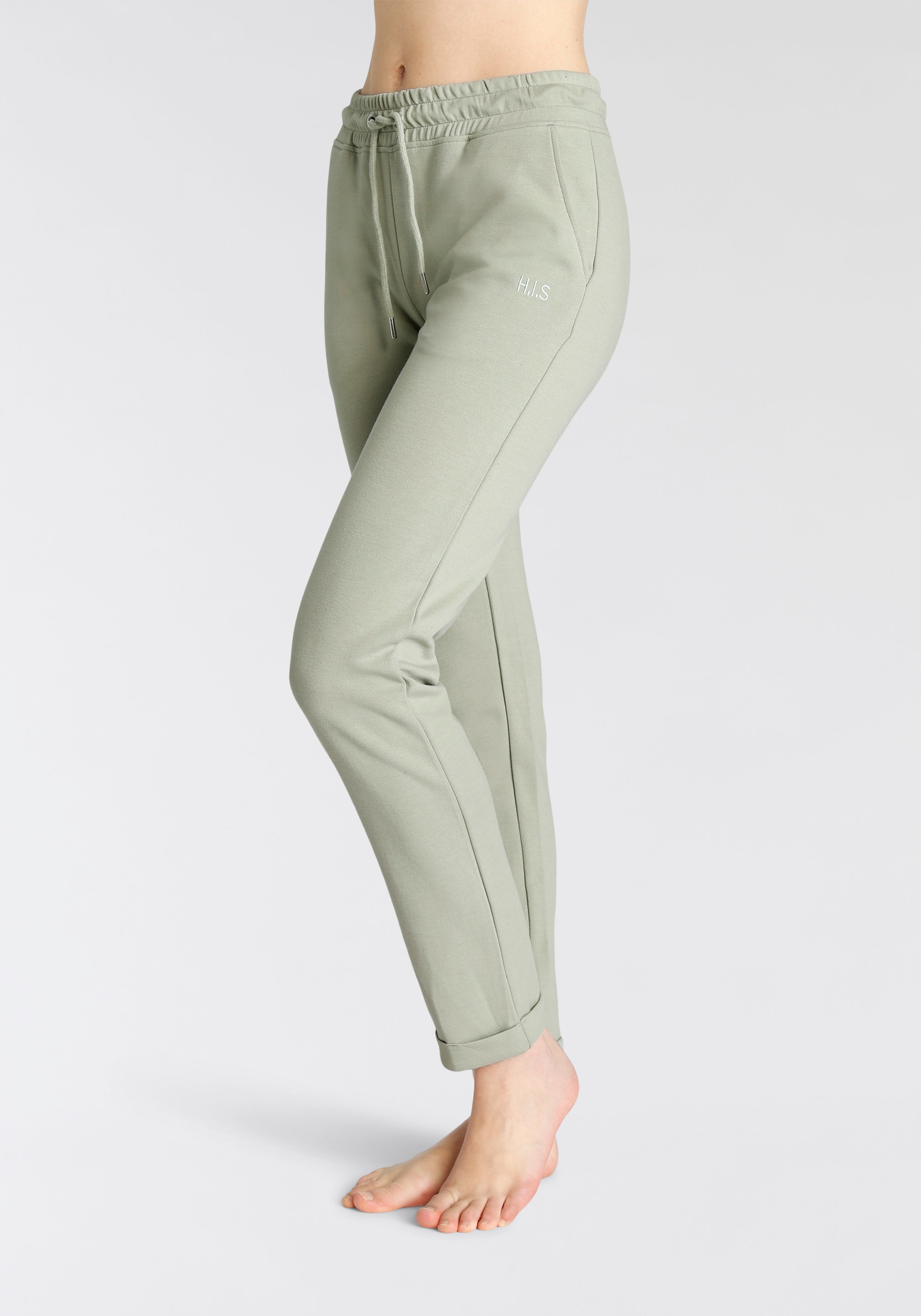 H.I.S Schlupfhose »- Relaxhose - Sweathose«, mit kleinem Aufschlag am Saum, Loungewear