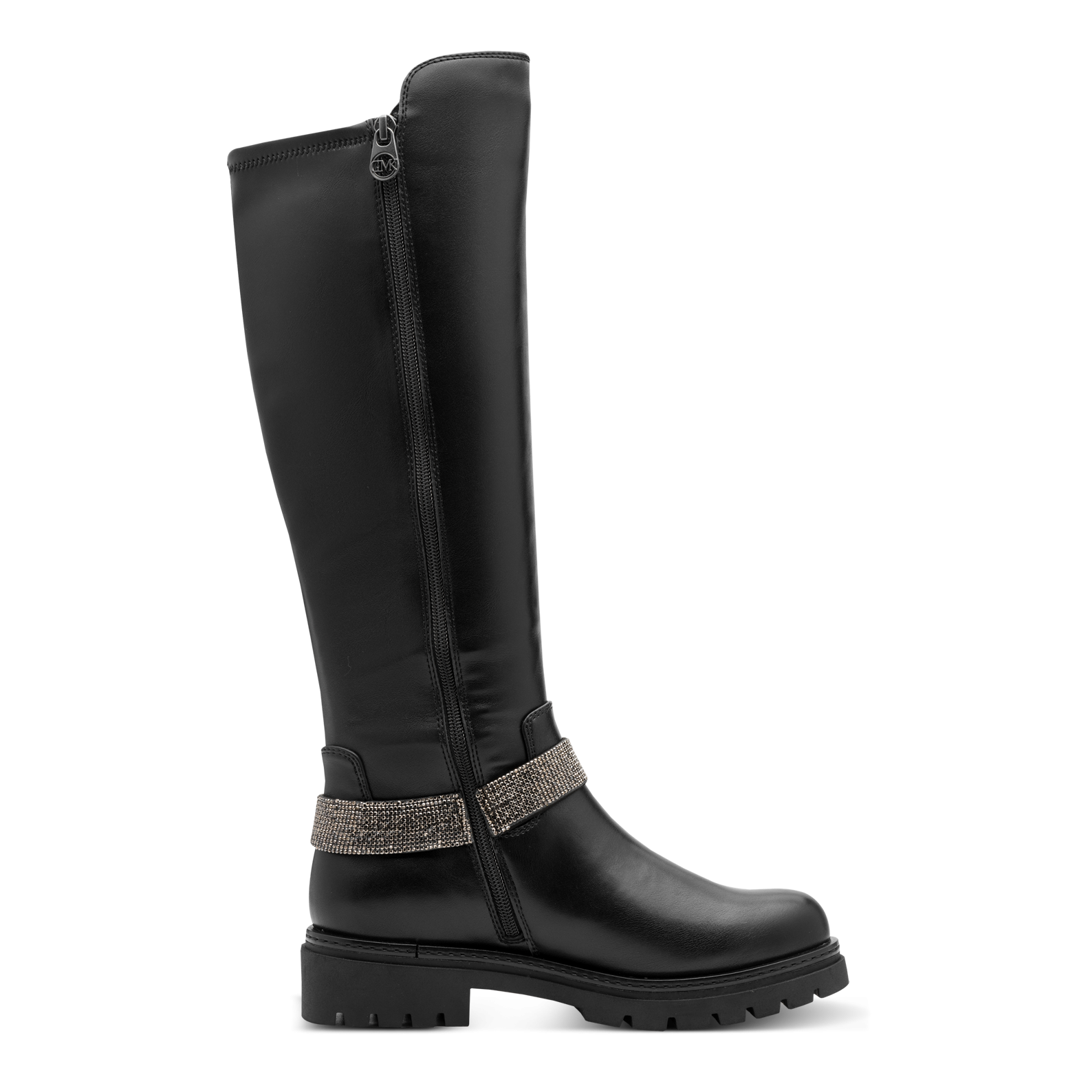 MARCO TOZZI by GMK Stiefel  , Blockabsatz, Langschaftstiefel mit schmuckbesetztem Zierriegel