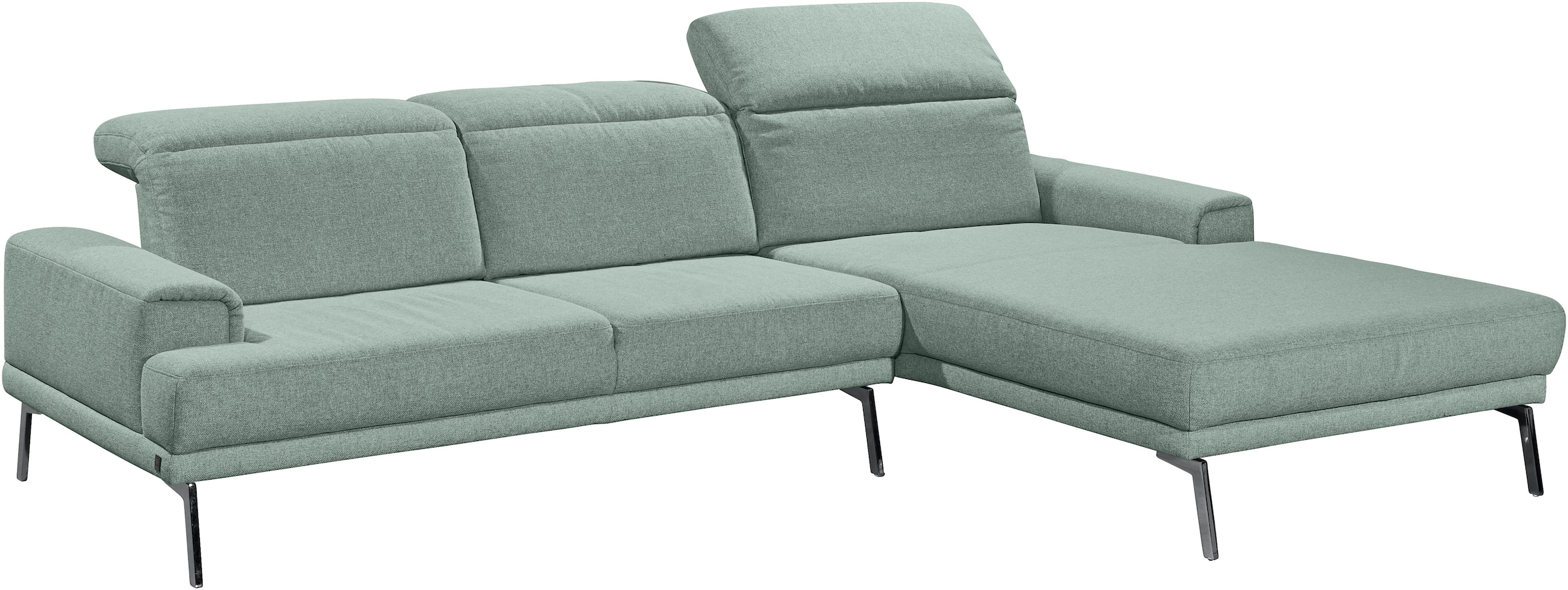 Musterring Ecksofa »MR 4580« mit Kopf- und Sitztiefenverstellung, Metallfuß chrom, 288 x 193/220cm