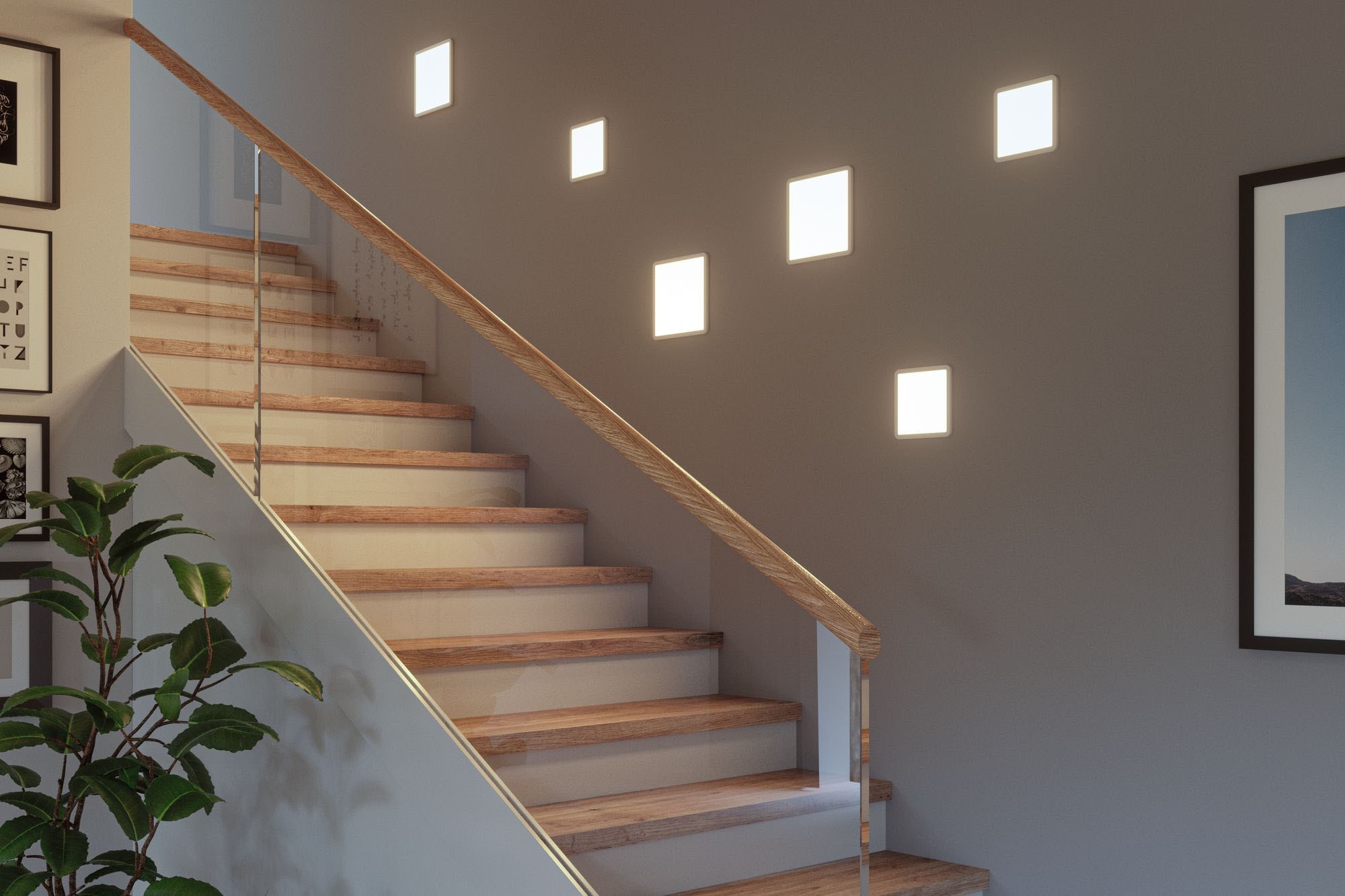 Paulmann LED Einbauleuchte »Areo«, Schutzart IP44, 3-Stufen-dimmbar, Gr. 17,5 x 17,5 cm, inkl. LED Leuchtmittel