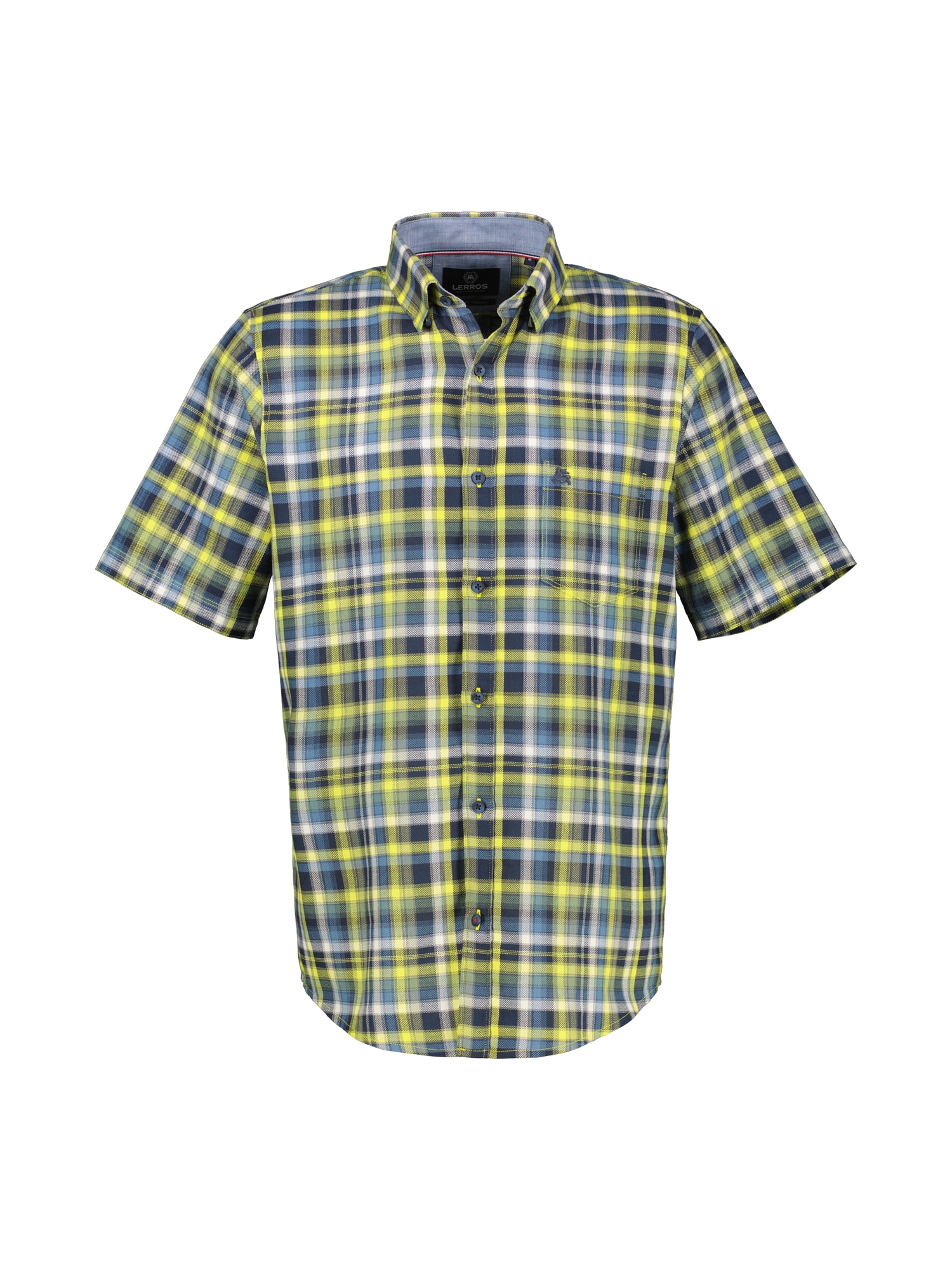 LERROS Kurzarmhemd »Kariertes Halbarmhemd in Strukturqualität«