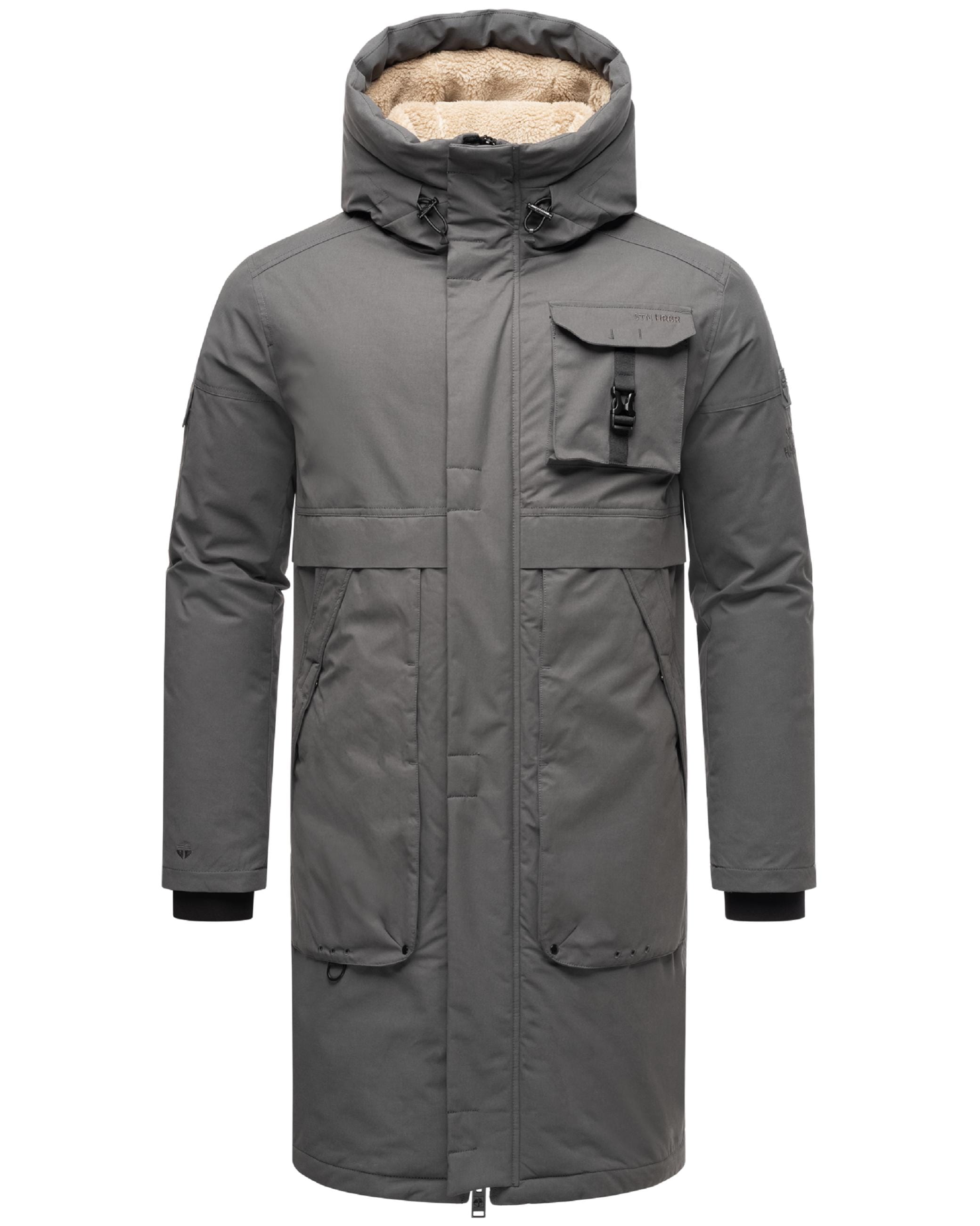 Wintermantel »Wintermantel Cyriaan XX«, Langer Herren Winterparka mit großen...