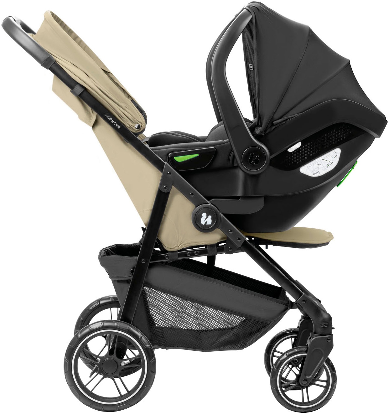 Hauck Kinder-Buggy »Shop N Care Trio Set«, inkl. Babyschale, Babywanne und Adapter