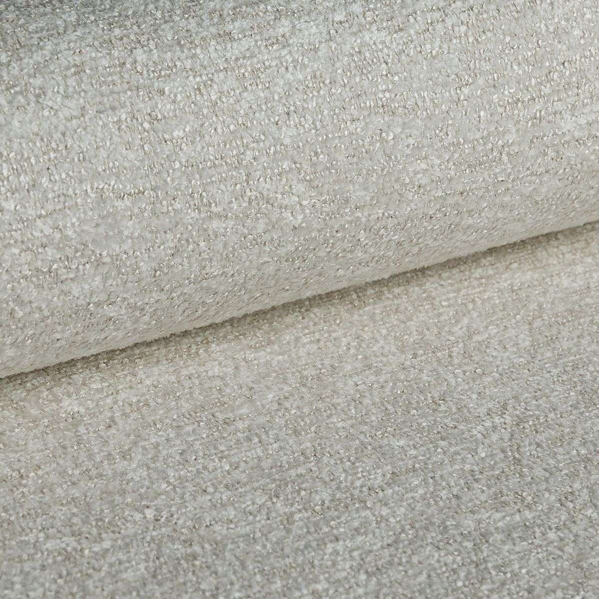 Places of Style Wohnlandschaft »XXL Sofa Oland, Struktur, Flachgewebe, Luxus-Microfaser, Boucle«, U-Form, 345 cm, Wellenunterfederung, Skandi-Design, Metallfüße