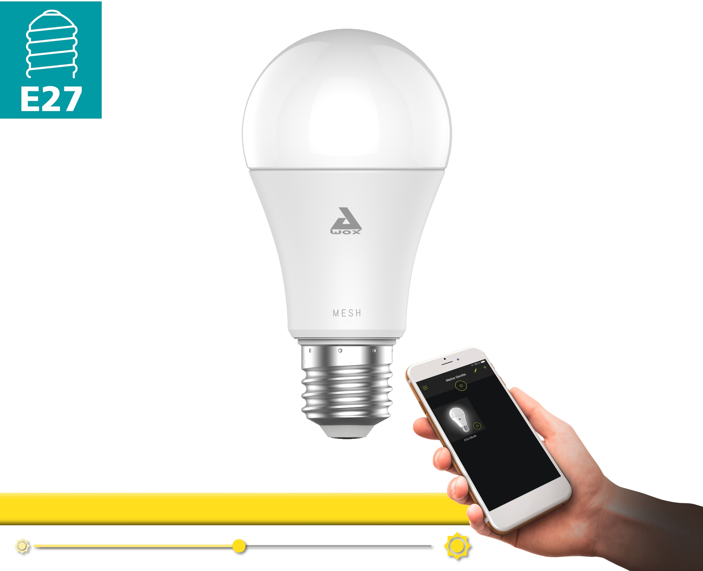 EGLO LED-Leuchtmittel »LM_LED_E27«, E27, 1 St., Warmweiß-Tageslichtweiß-Neutralweiß, Bluetooth