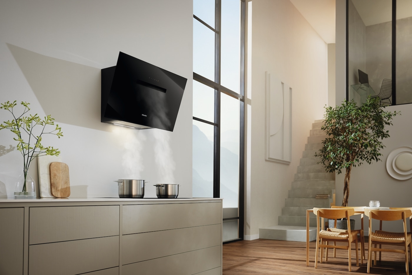 Miele Wandhaube »DAH 1850 Active Obsidianschwarz«