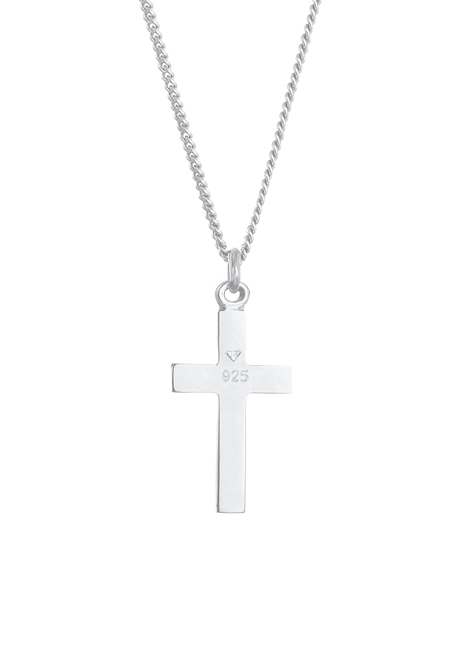 Elli Silberkette »Halskette Kids Kreuz Symbol Kommunion 925 Silber«