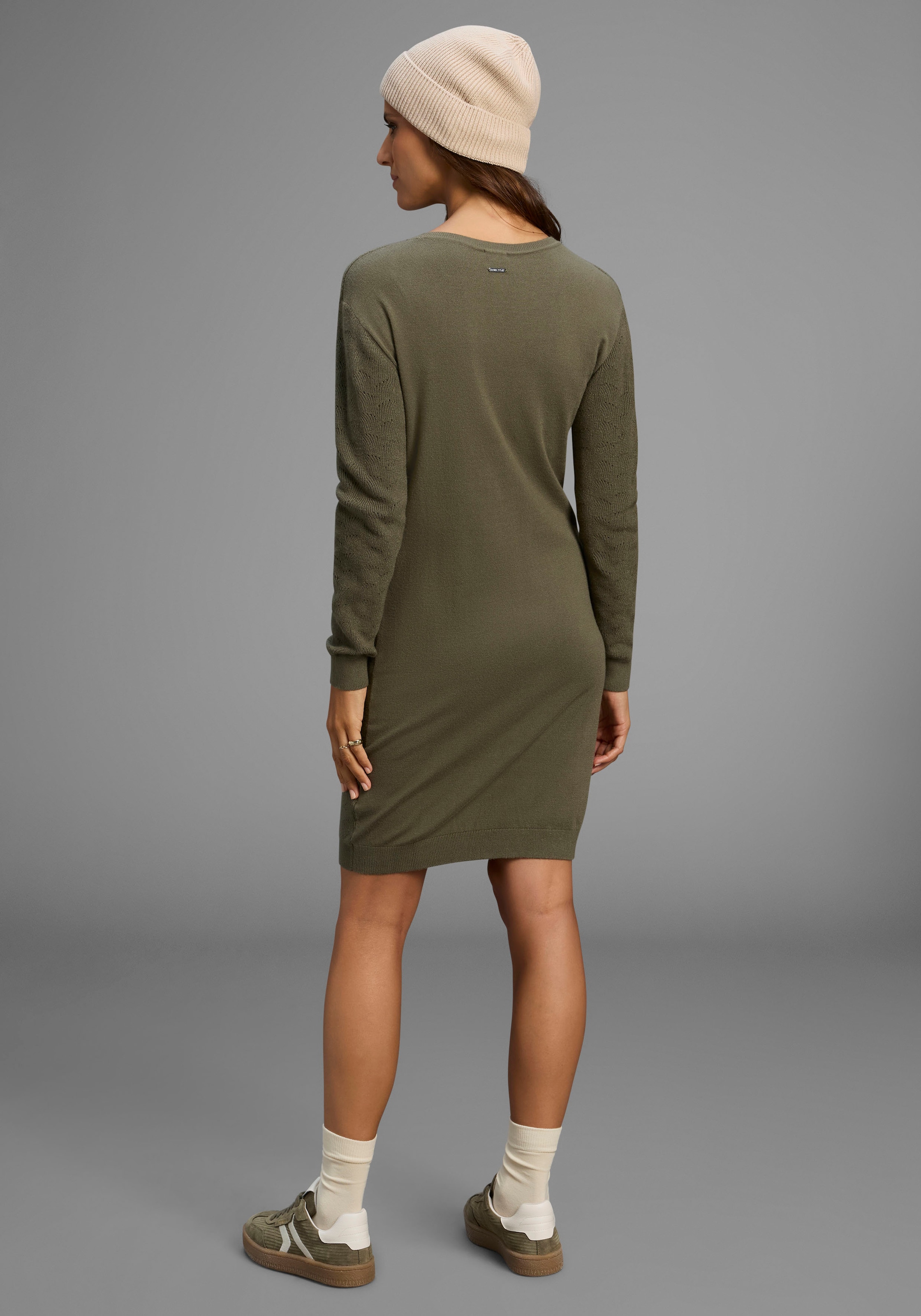 Laura Scott Strickkleid, aus filigranem, weichem Ajourstrick - NEUE KOLLEKTION