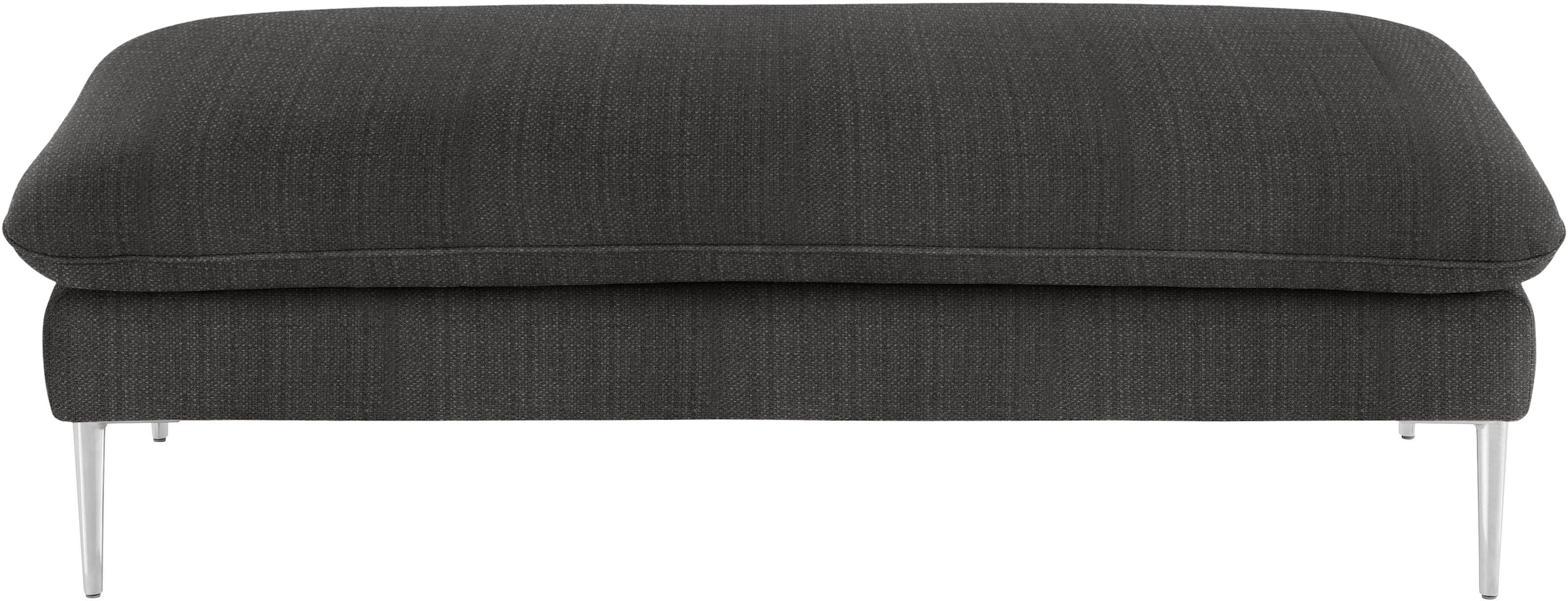 W.SCHILLIG Hocker »enjoy&MORE«, Füße Chrom glänzend, Breite 151 cm