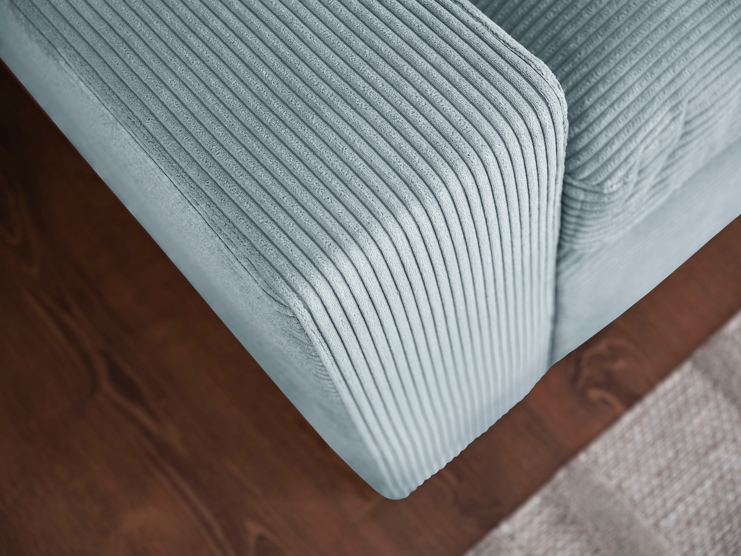 alina Ecksofa »Sandy«, mit losen Sitz und Rückenkissen, in modernem Cordstoff