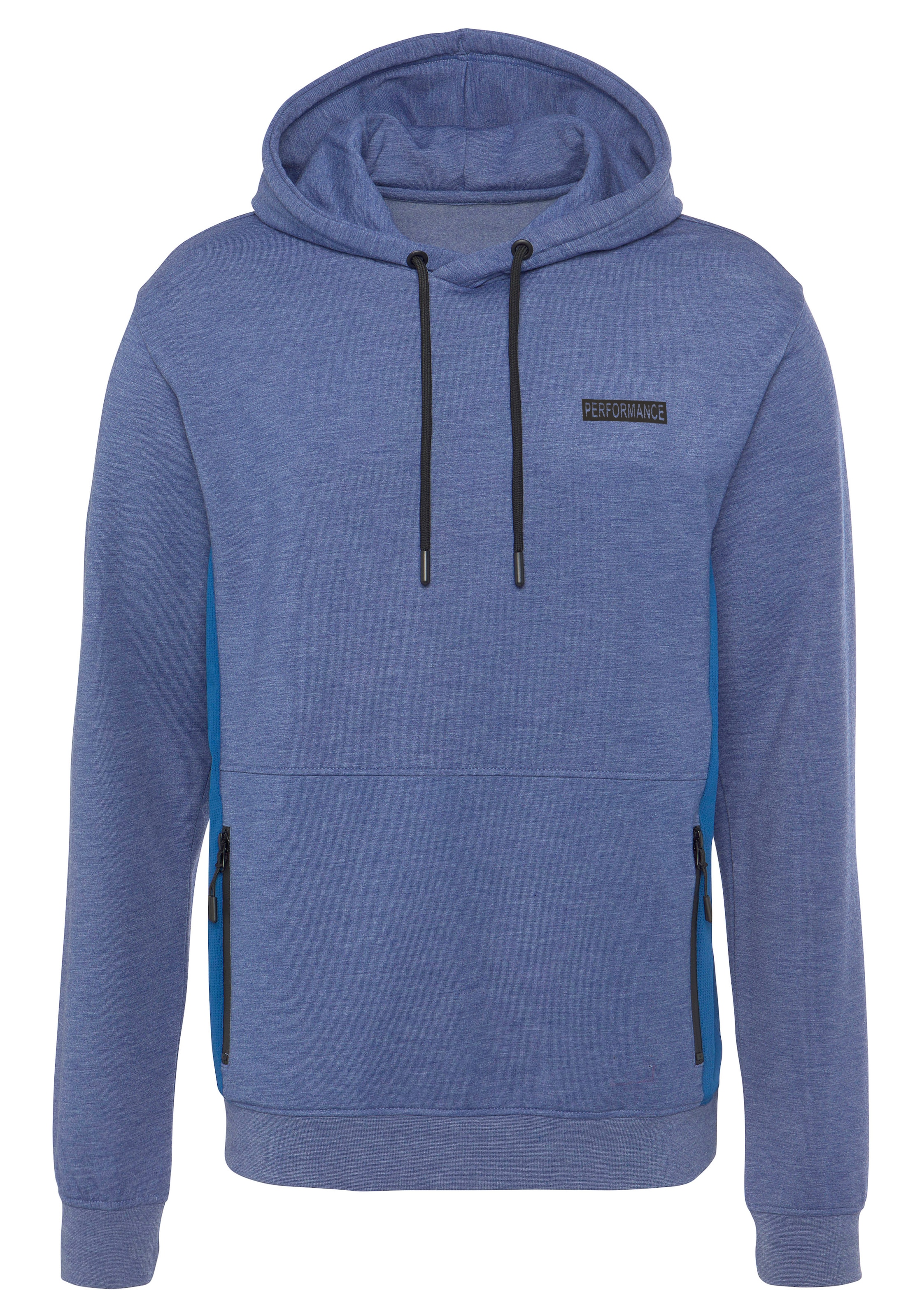 AUTHENTIC LE JOGGER Kapuzenpullover »- Sport-Hoodie«, melierte Optik, mit Reißverschlusstasche