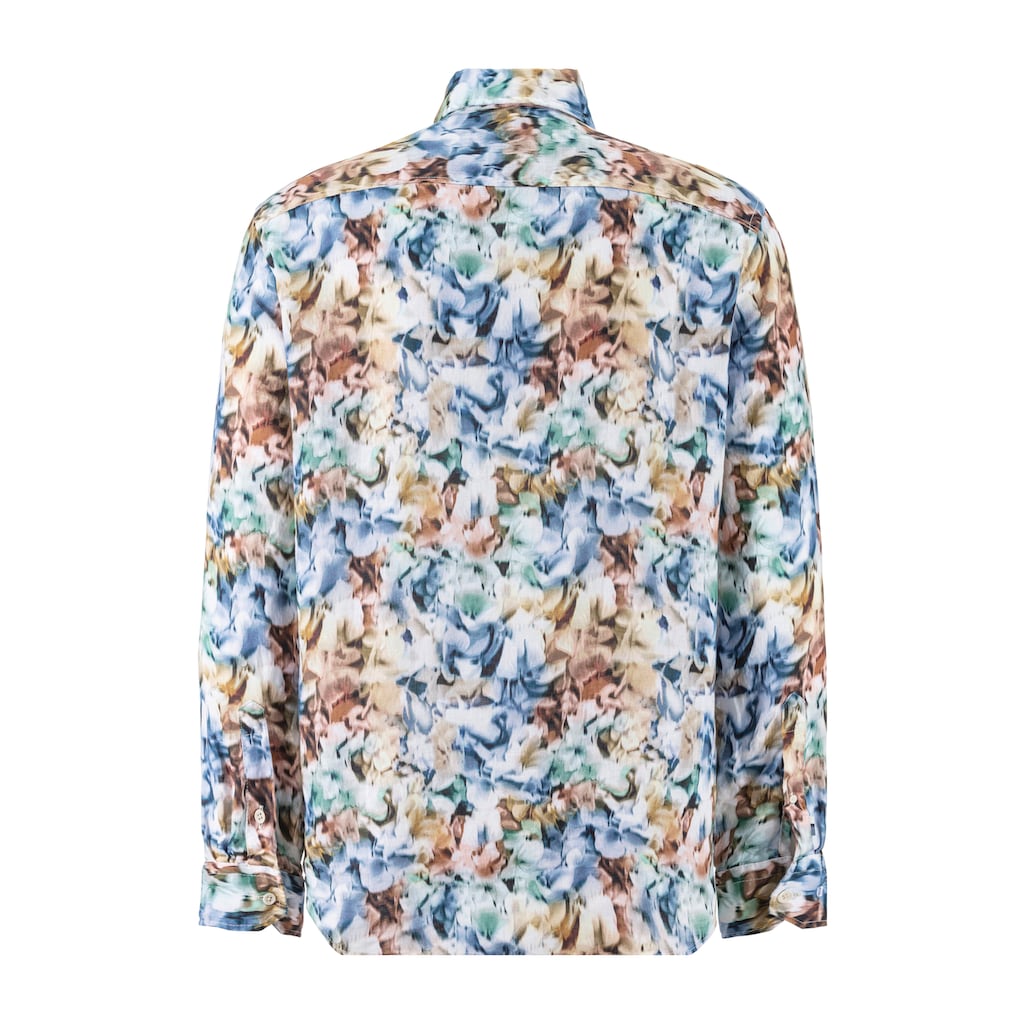 OLYMP Leinenhemd »Casual«, mit modischem Alloverprint