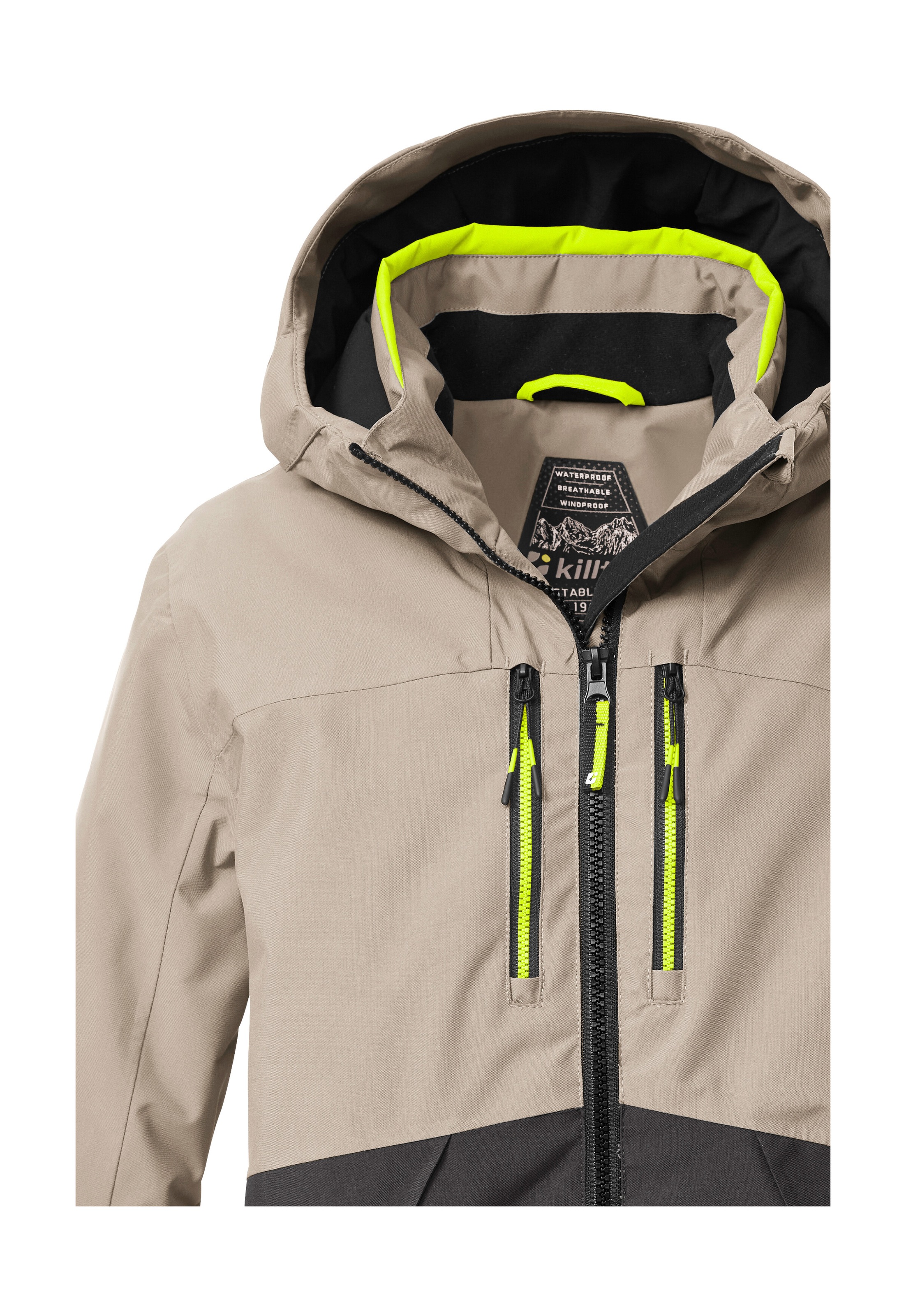 Killtec Skijacke »KSW 201 BYS SKI JCKT« Stylische, wasser- und winddichte Skijacke mit reflektierenden Details