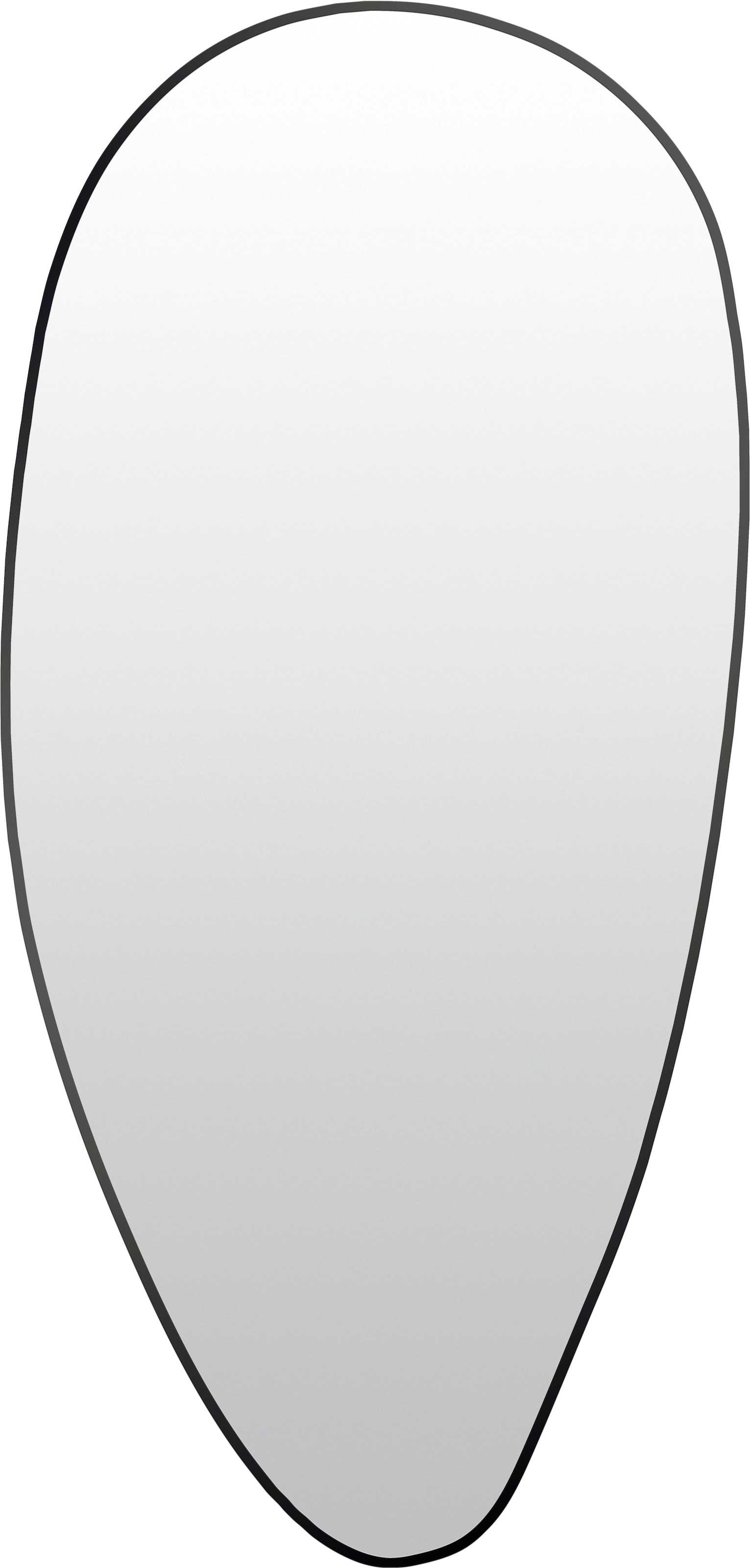 Lenfra Dekospiegel »Jackson schwarz«, (1 St.), 3mm Silberspiegel; Rahmen aus Stahl