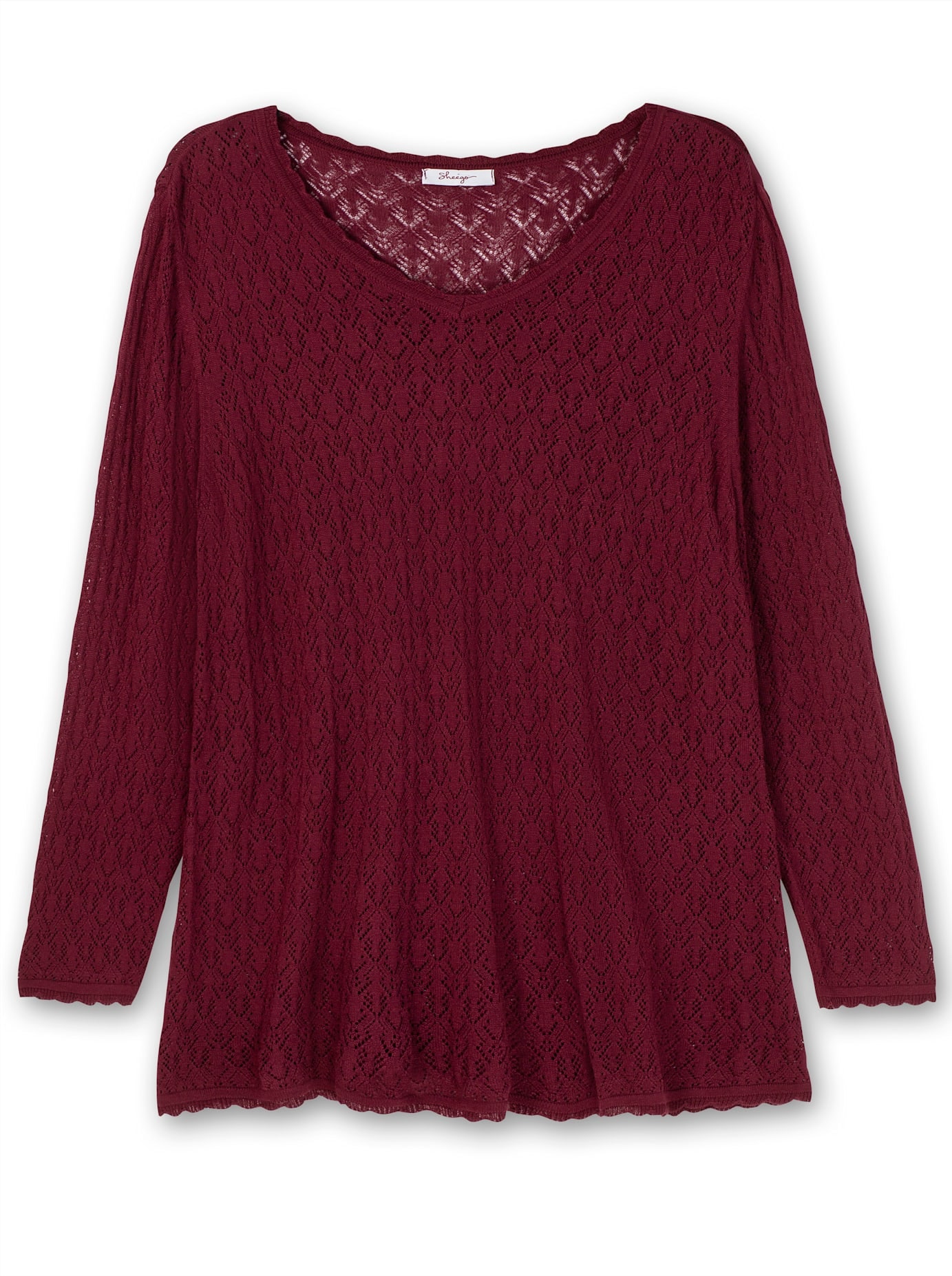 Sheego Strickpullover »V-Ausschnitt-Pullover«