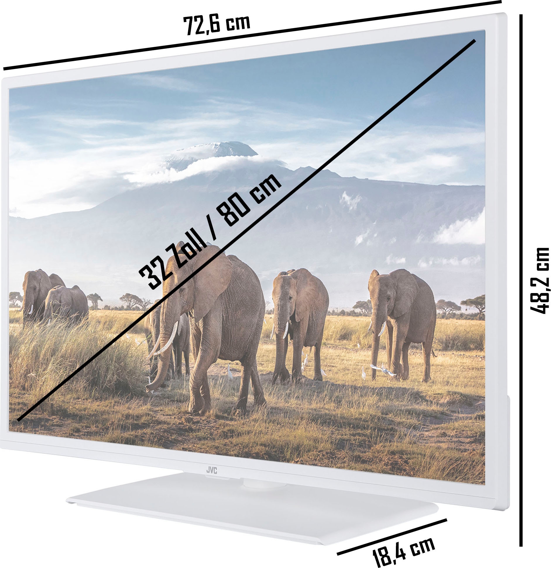 JVC LED-Fernseher »LT-32VF5156W«, 80 cm/32 Zoll, Full HD, Smart-TV