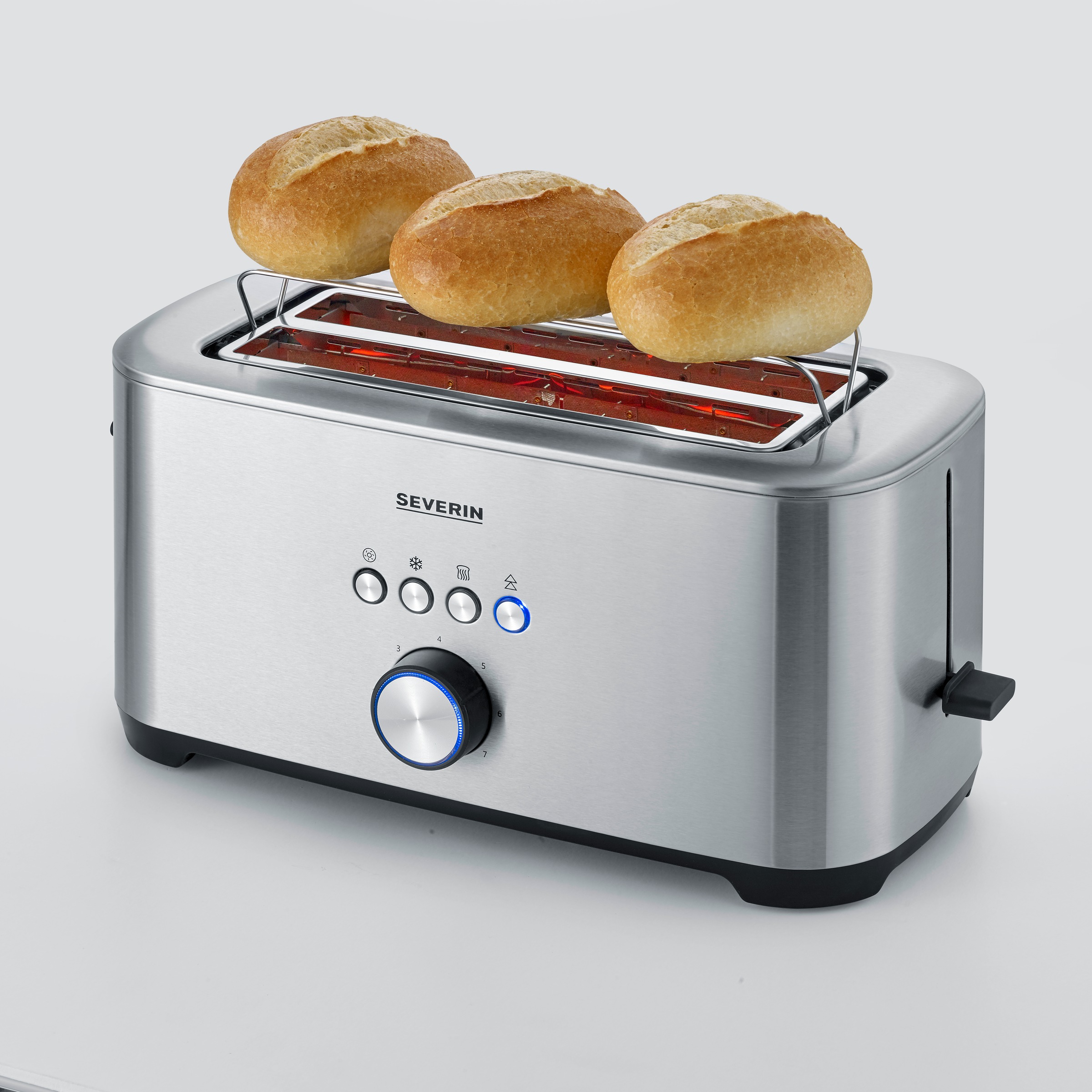 Severin Toaster »AT 2621« 1400 W in silberfarben
