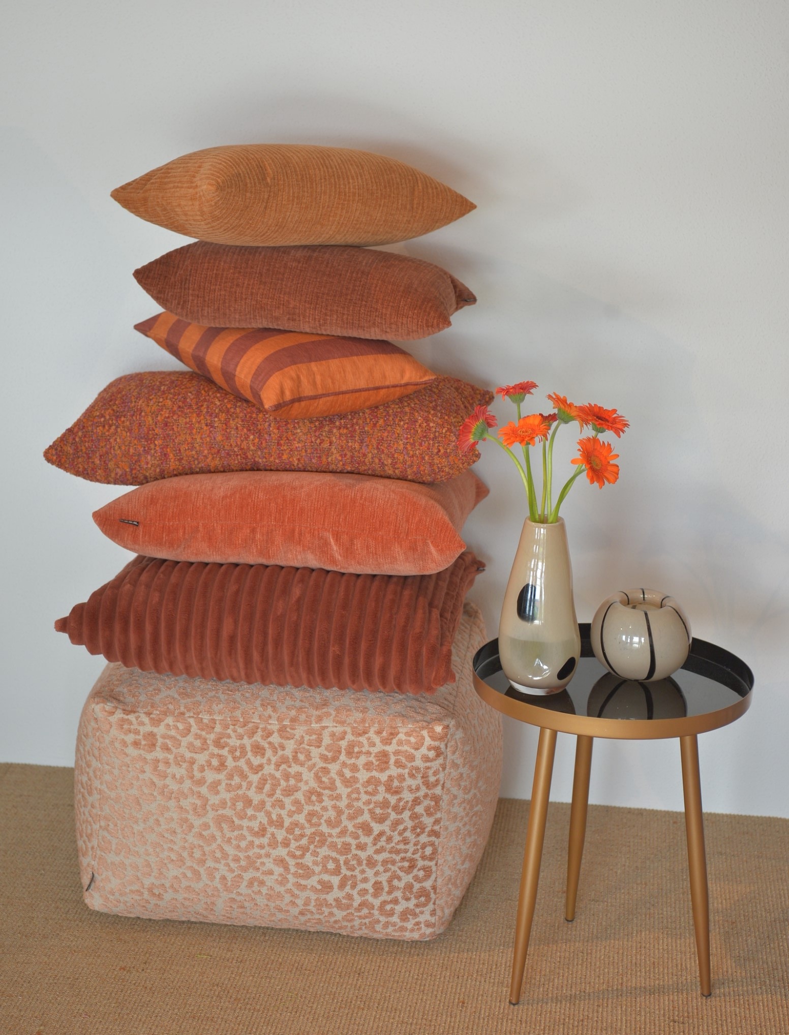 H.O.C.K. Dekokissen »Velo« Cordkissen inkl. Füllung, 60x60cm, Rückenkissen, Sofakissen