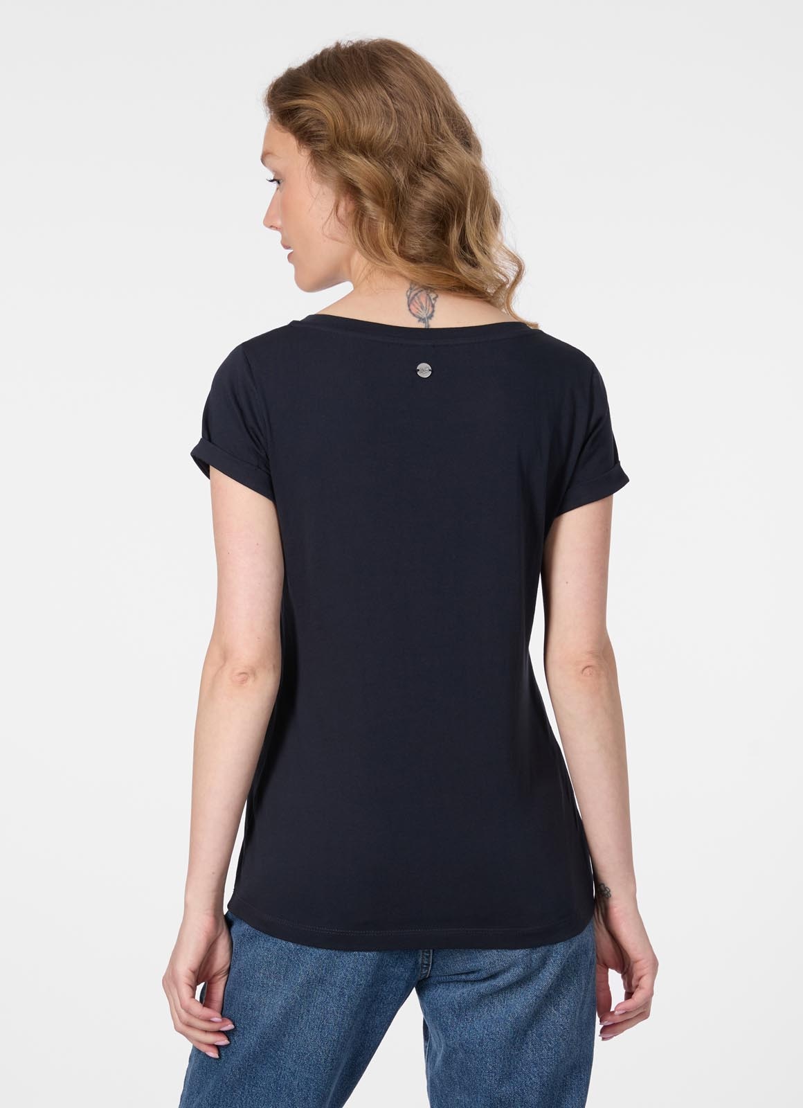 Ragwear Kurzarmshirt »FLLORAH GOTS« Bestseller aus Single Jersey mit softem Finish und Knöpfen