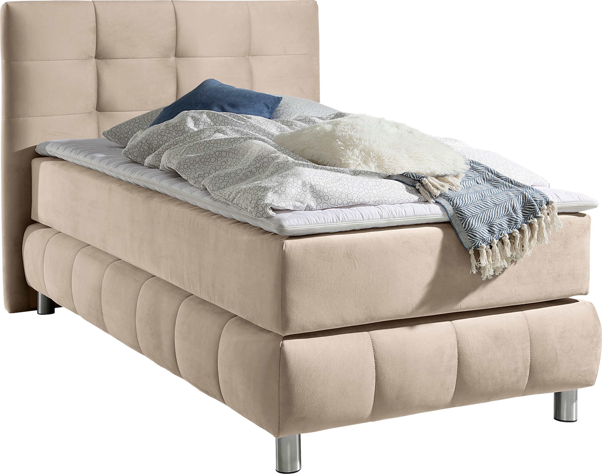 Home affaire Boxspringbett »Salo« incl. Topper, 6 Breiten, 2 Härtegrade, TFK auch in Härtegrad 4