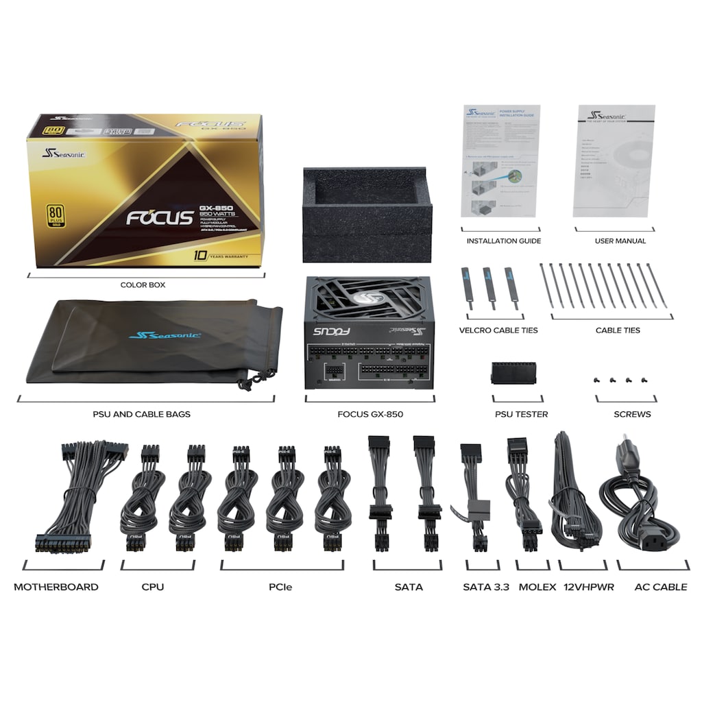 Seasonic PC-Netzteil »FOCUS-GX-850-ATX 3.0«