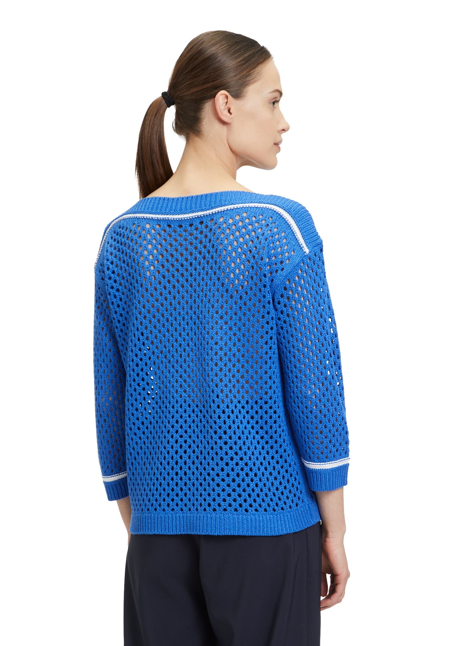 Betty Barclay Rundhalspullover »Lochstrick-Pullover mit Strickdetails«