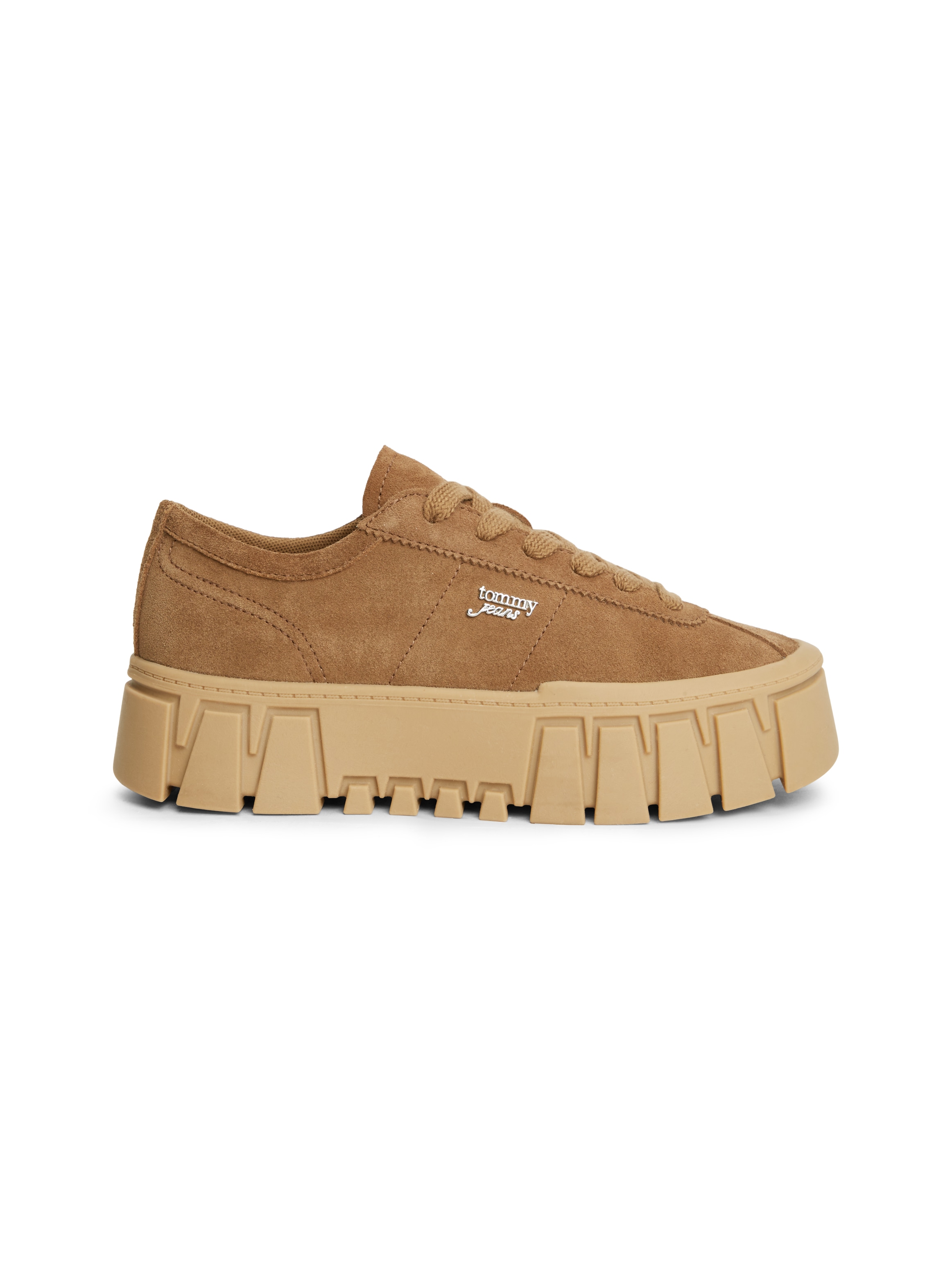 Tommy Jeans Plateausneaker »TJW PLATFORM SNEAKER SUEDE«  Freizeitschuh, Halbschuh, Schnürschuh mit markanter Plateausohle